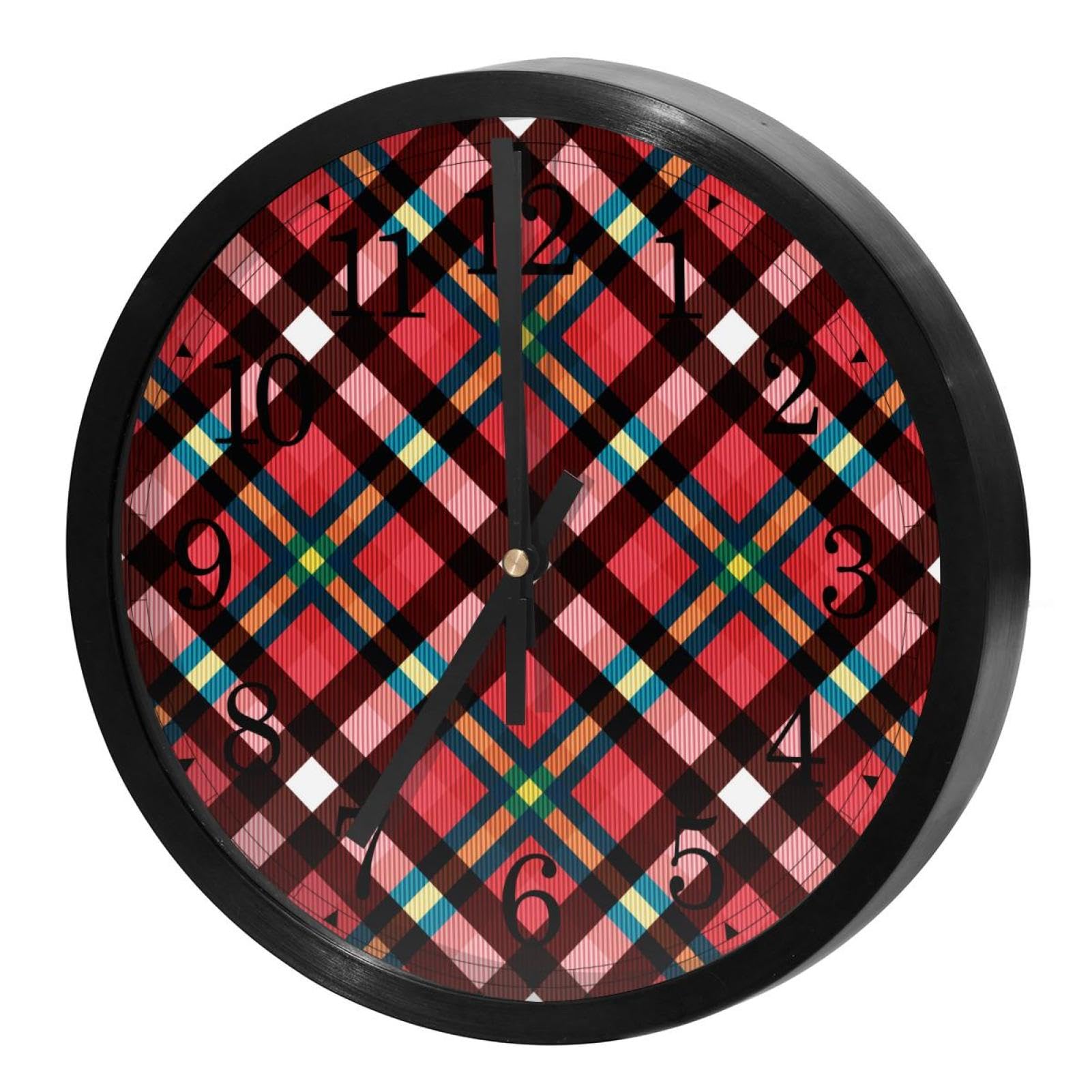 Horloge murale silencieuse rose résolvant le bruit des aiguilles pour bureau et école