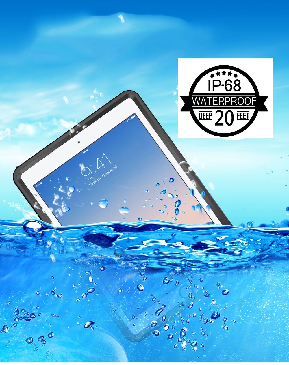 Amazon.com: AICase iPad Pro 10.5 IP68 Waterproof, 360 Degree All