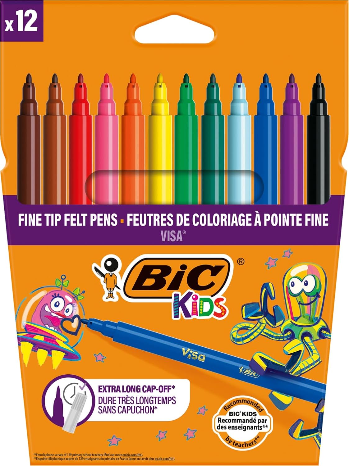 Bic Kids viltstift Visa 288 stiften (classpack: 240 48 gratis