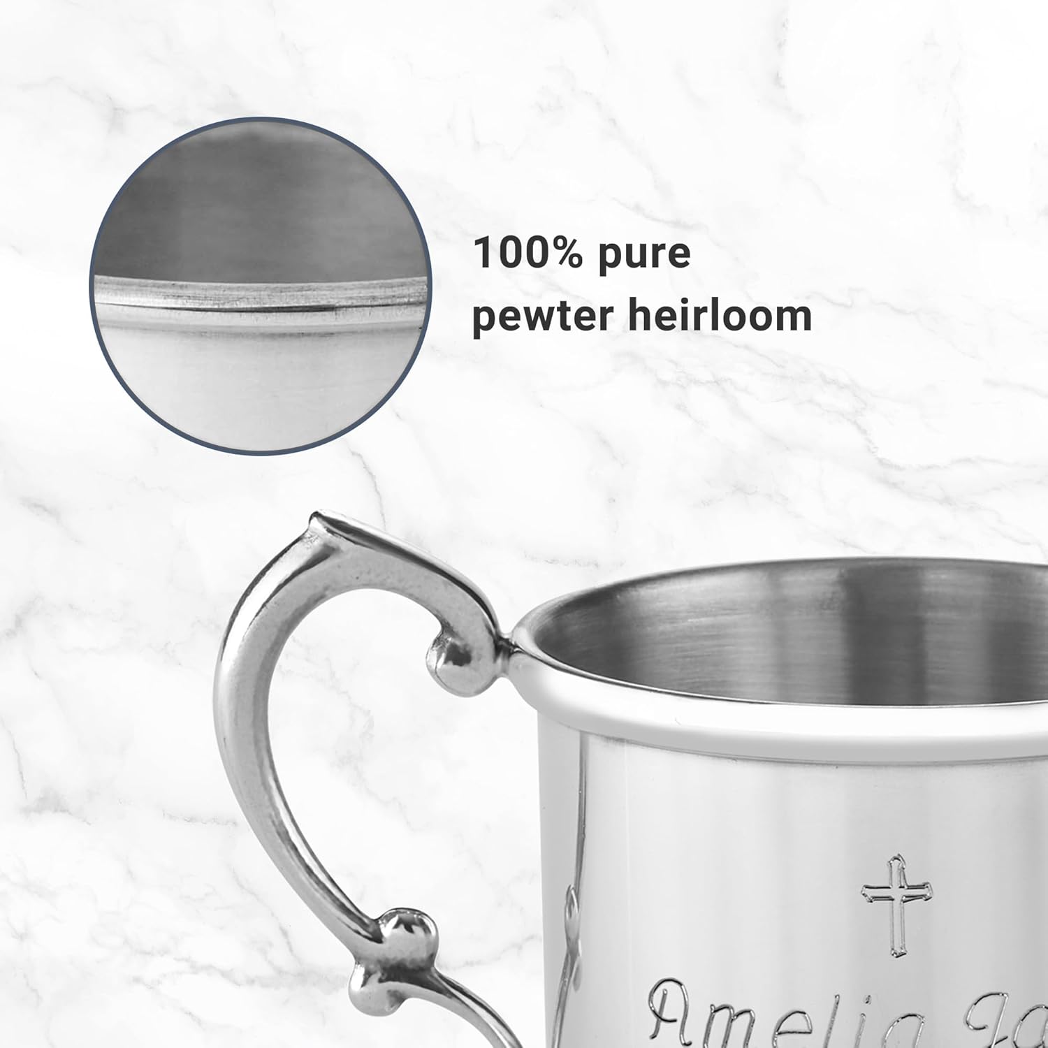 Let's Make Memories Personalized Keepsake God Bless Baby Cup - Newborn Gift - Christening- Baptism