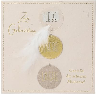 Depesche 13593.35 Tarjeta plegable Paper Love para cumpleaños, con texto a juego y diseños coloridos, sin texto interior, tarjeta plegable con sobre