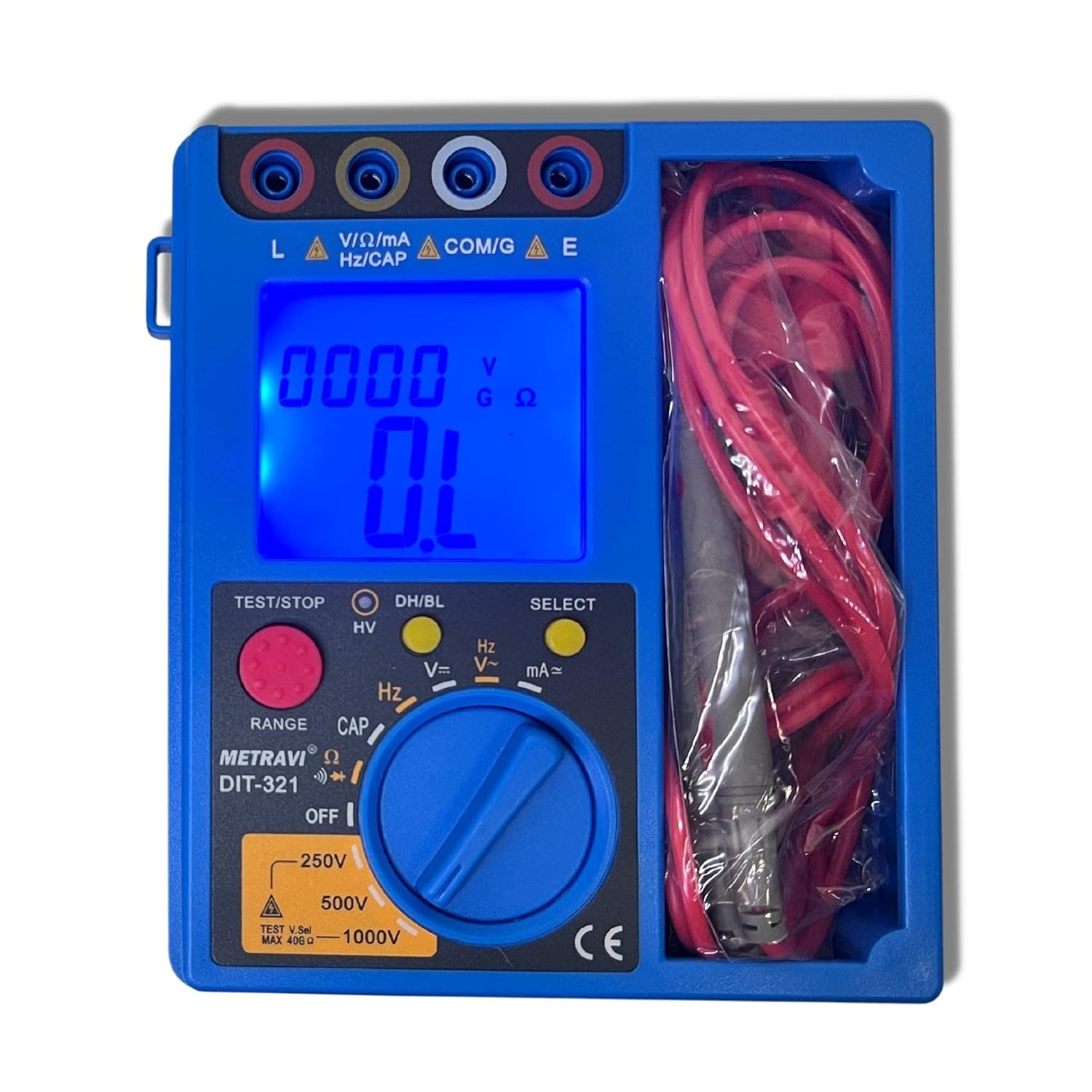 Metravi DIT321 Digital Insulation Tester upto 40G.Ohms with builtin