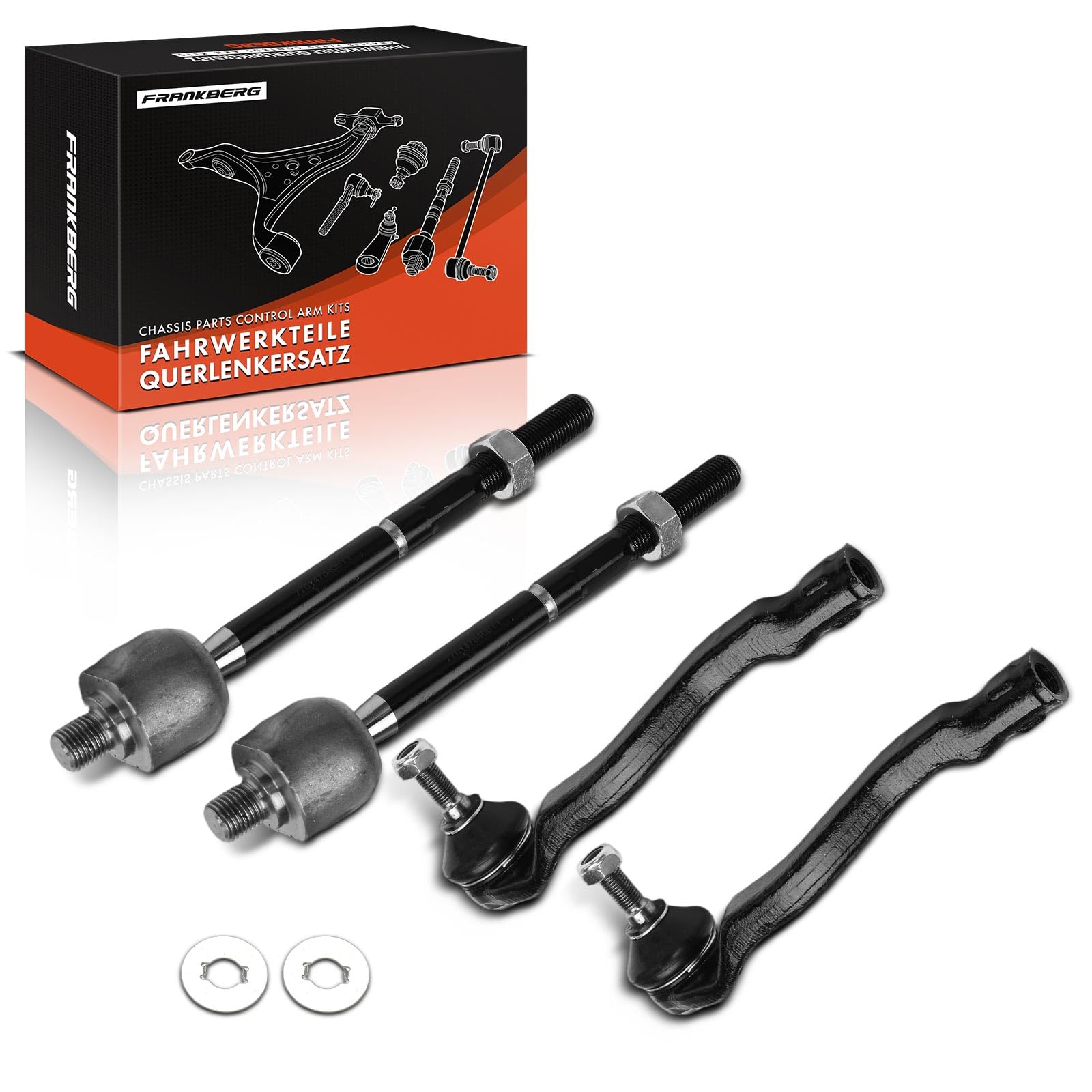 Frankberg 2 embouts de biellette de direction + 2 biellettes de direction | A4154600005; Compatible avec: Citan Tourer W415, K.a.n.g.o.o Be Bop KW0/1, K.a.n.g.o.o Express FW0/1