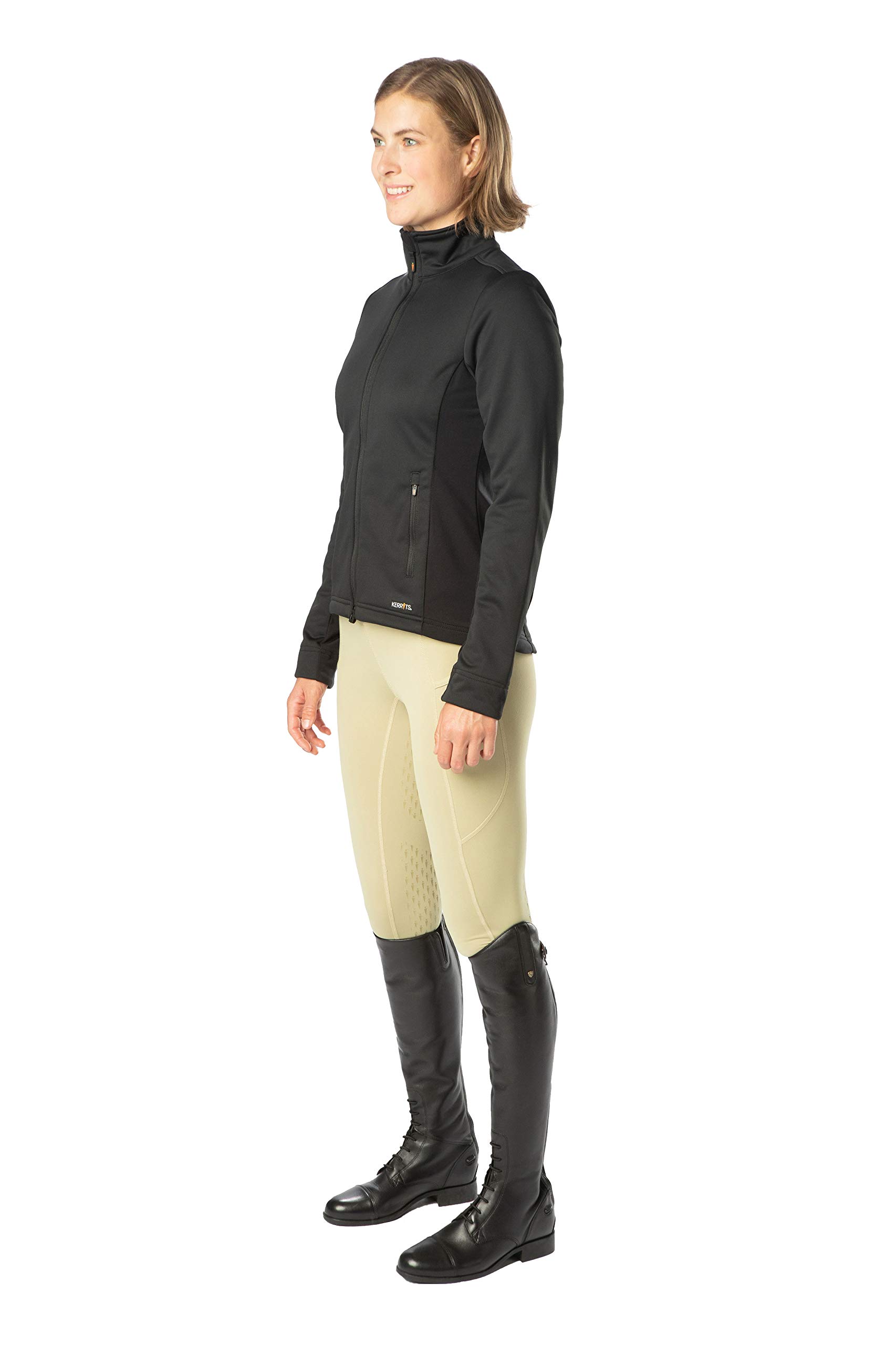 Veste équitation Softshell Kerrits Femme - Noire, Taille M, Performance équestre, D'occasion
