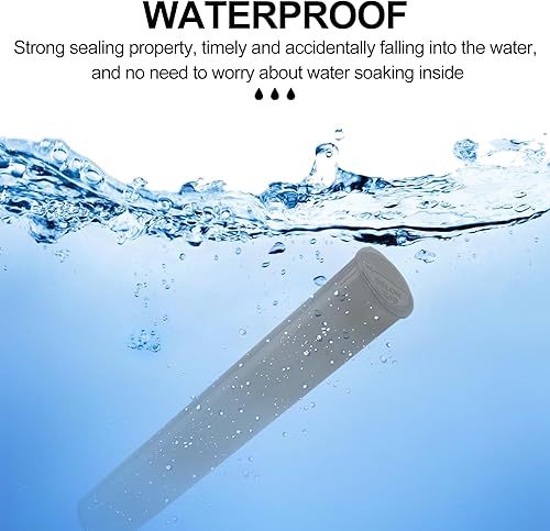 Miniatura 4 de TORMEN Tubos de 4.567 in, recipiente de sellado, impermeable, hermético, a prueba de olores, botellas de plástico para apretar con tapas (gris