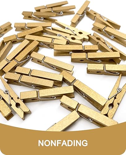 Vista 139 de Alfileres de ropa de madera para manualidades, pinzas de cierre de agarre fuerte, clips de ropa de madera de abedul, pinzas de ropa para colgar