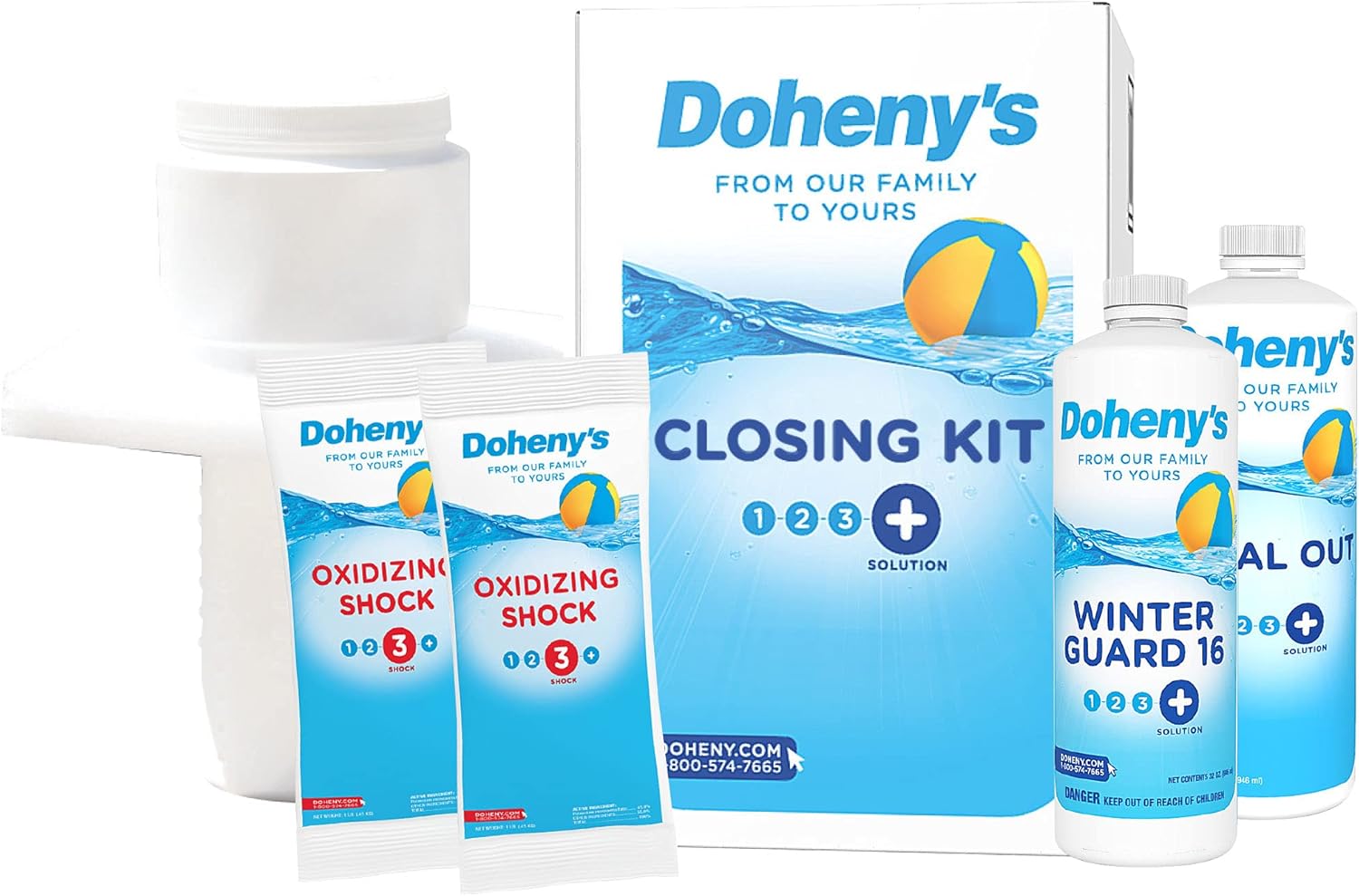 Doheny’s Ultimate Pool Closing Kit, Winterizing Chemicals for Above Ground Pools, Inground Pools, Includes Pool Shock, Winter Pill, Algaecide, Stain Preventer, Treats up to 15,000 Gallons - Image 7