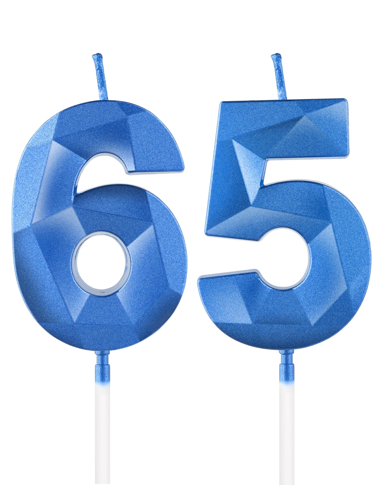 Royal Blue 13th Birthday Candles, 3D Number 13 Candle for Cake, Boy Girl 13th Birthday Decorations,Sapphire Candle Topper Blue Cake Decorations for Birthday Party Wedding Anniversary Supplies — view 205