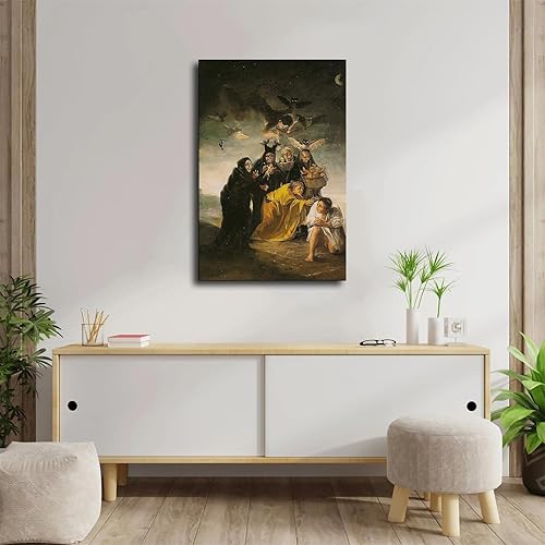 Miniatura 4 de Francisco De Goya - Póster de exorcismo o brujas para decoración del hogar, pintura en lienzo, imagen HD, decoración de dormitorio, arte de pared