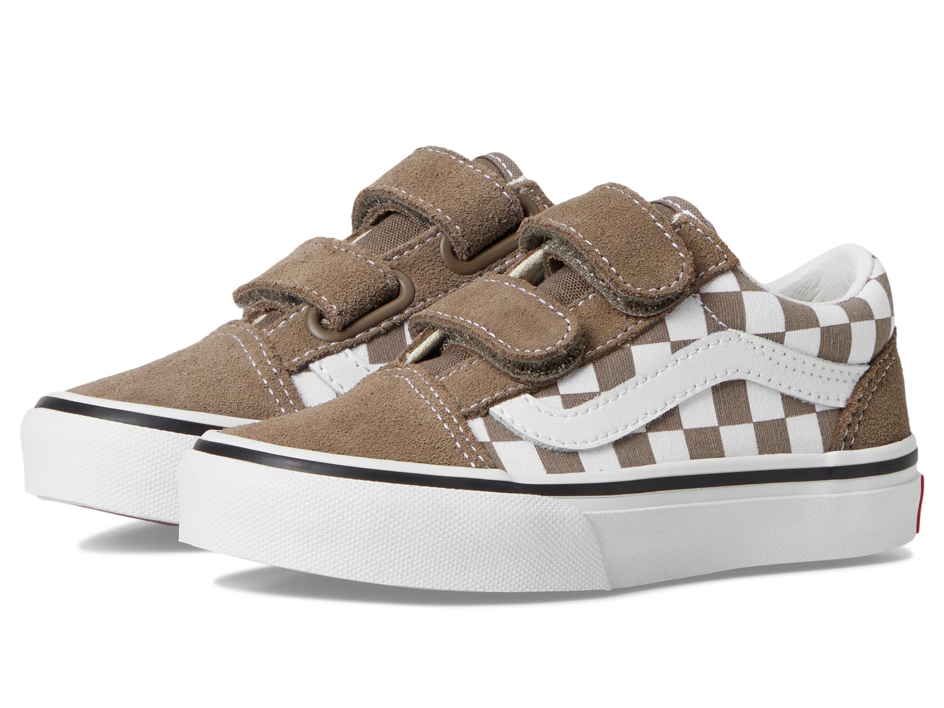 Vans Old Skool V Bambino – Sneakers Basse Marrone con Strappo