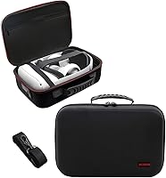 Vista 1 de NexiGo Hard Carrying Case for Oculus Quest 2 with Elite Strap All-in-one Lightweight VR Gaming Headsets and Controllers Accessories Hard Protective