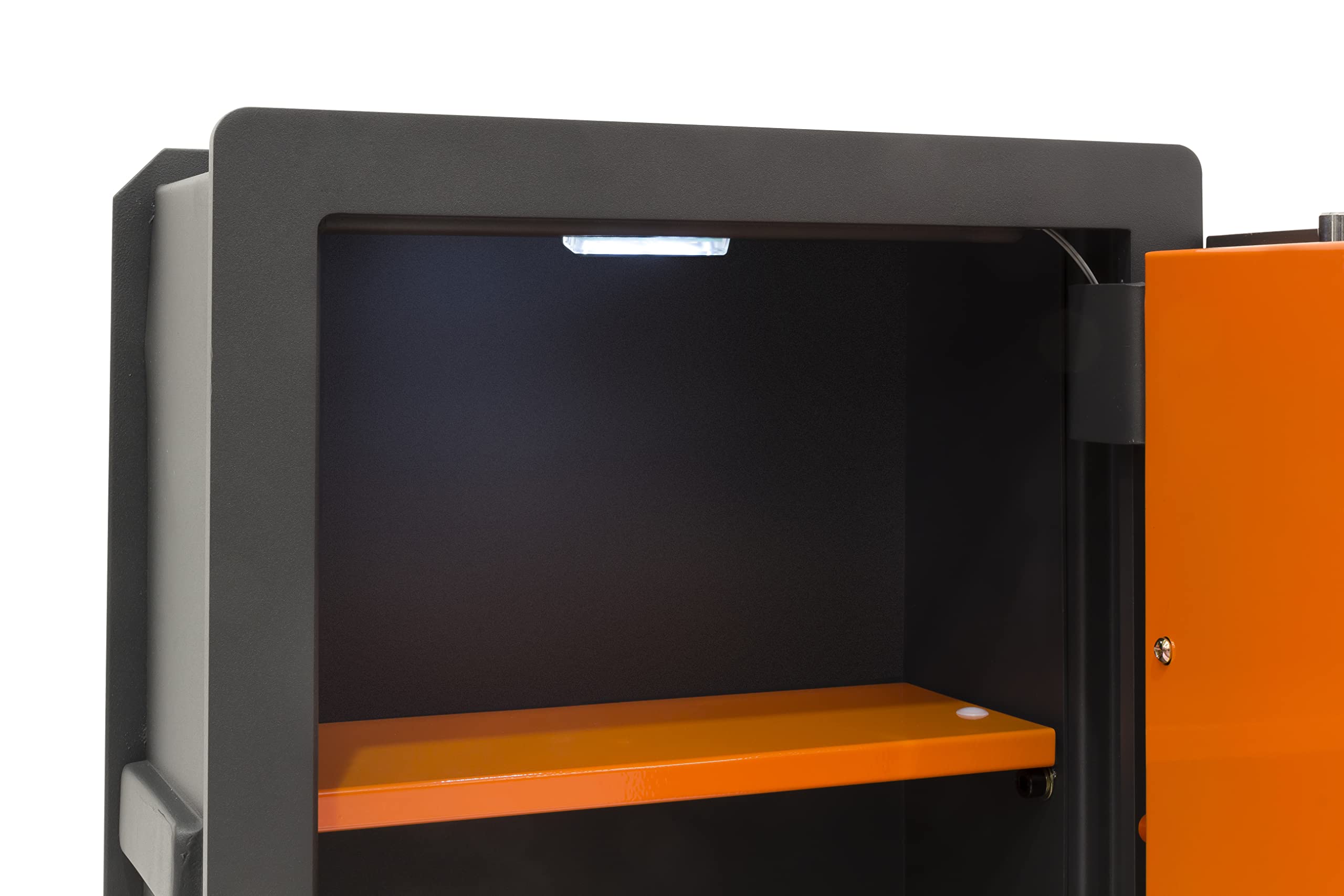 ARREGUI Plus C 181080 Caja fuerte de empotrar a pared con cerradura certificada de llave y codigo | Caja de doble Seguridad para casa y hogar | Fundo extensible | 52 x 38,5 x 20/30 cm | 24 a 40 L