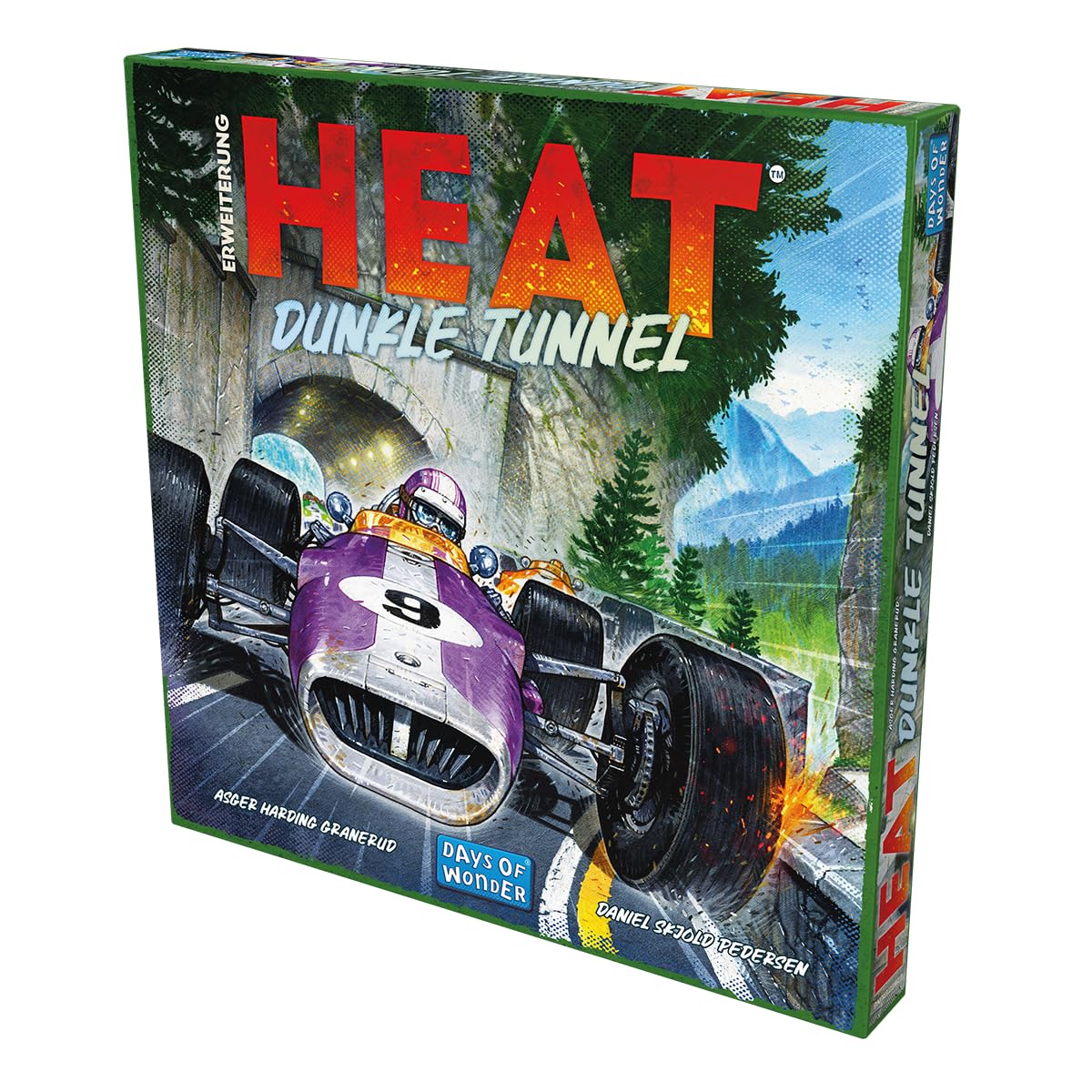 Days of Wonder, Heat – Túnel Oscuro, expansión, Juego de conocedores, Juego de Carreras, 1-7 Jugadores, a Partir de 10 años, 60 Minutos, alemán