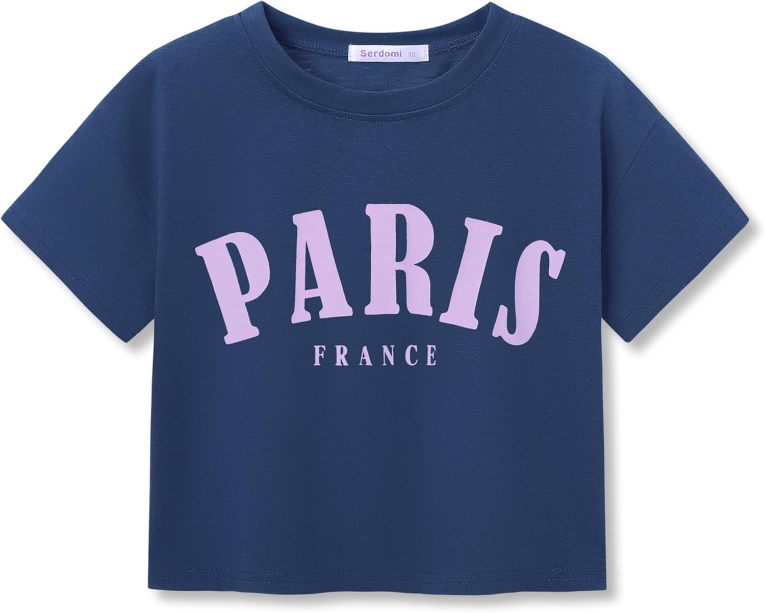 Stylish Graffiti/Butterfly/Tropical Crop Top for Little & Big Girls - Cool Summer T-Shirt Clothes Size 6-18