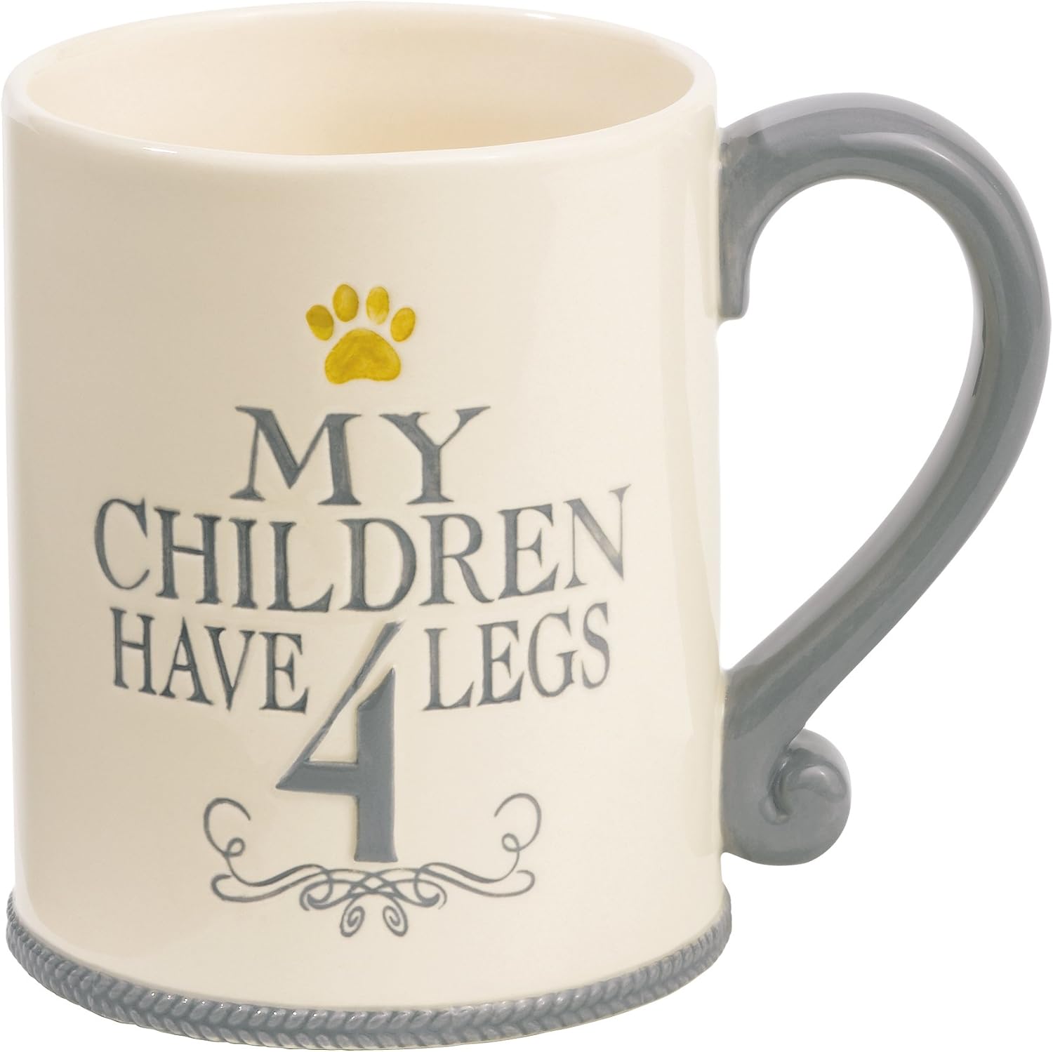 Grasslands Road Gift Boxed My Children Have 4 Legs Mug, 14Ounce, Set of 4 Coffee