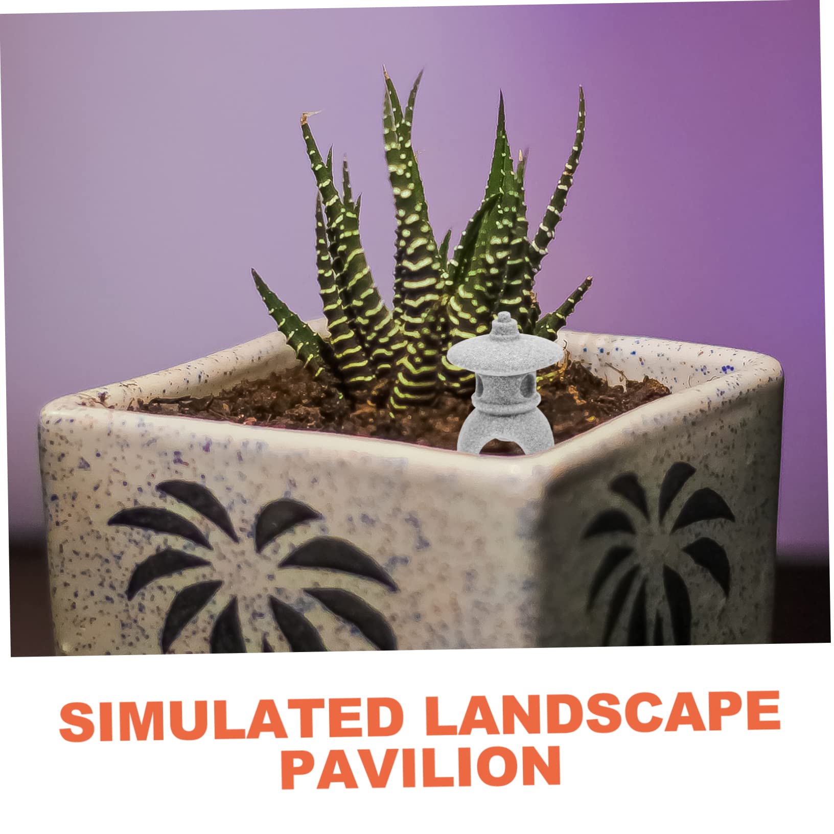 ABOOFAN 25pezzi Miniature Pavilion Decorations for Gardening And Bonsai Realistic Simulation Landscape Decor for Fish Tanks And Landscapes