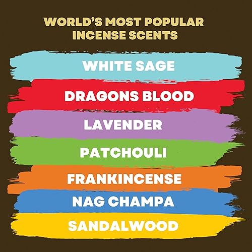 Miniatura 4 de Mecka Sacred Chakra Incienso Varillas de Regalo  140 Varillas de Incienso para Yoga, Aromaterapia y Relajación  7 aromas únicos de alineación para