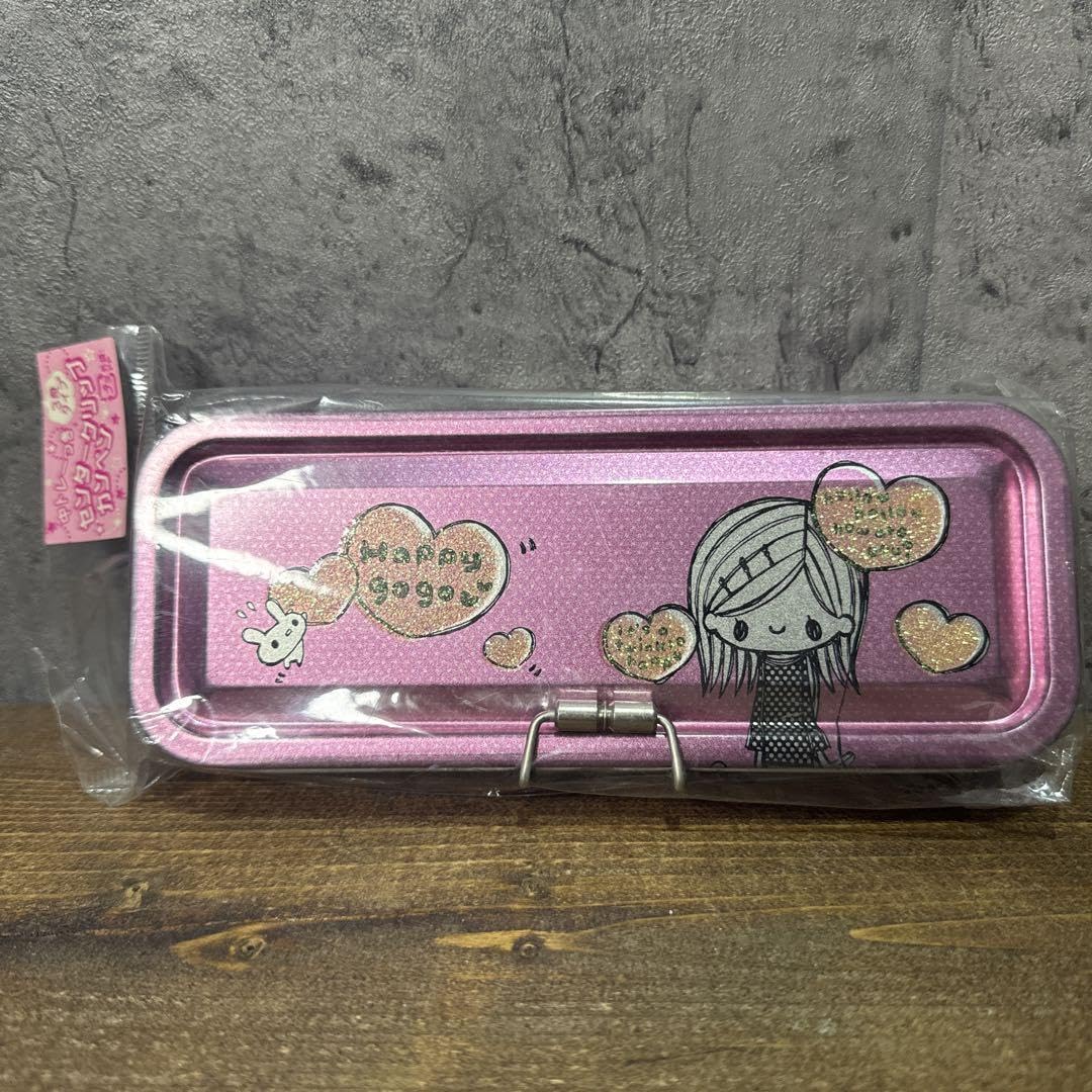 Amazon.co.jp: 平成レトロ 文房具 缶ペンケース 筆箱 当時物 ピンク