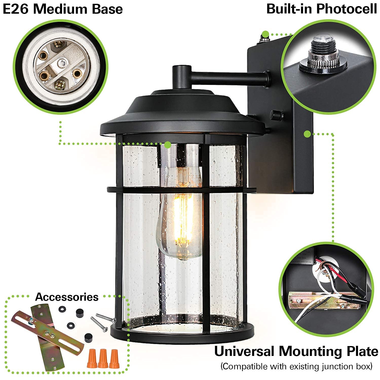 モリコーYahoo 店2Pack Dusk to 2 Bulbs, _並行輸入品 Exterior Dawn Fixtures with