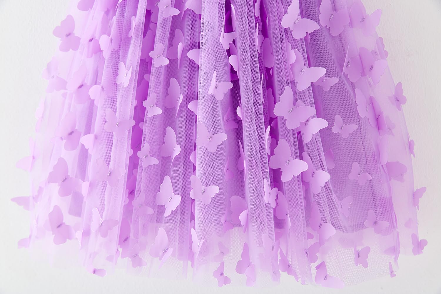 Toddler Girls Butterfly Tutu Dress Summer Tulle Dresses Size 6M-5T