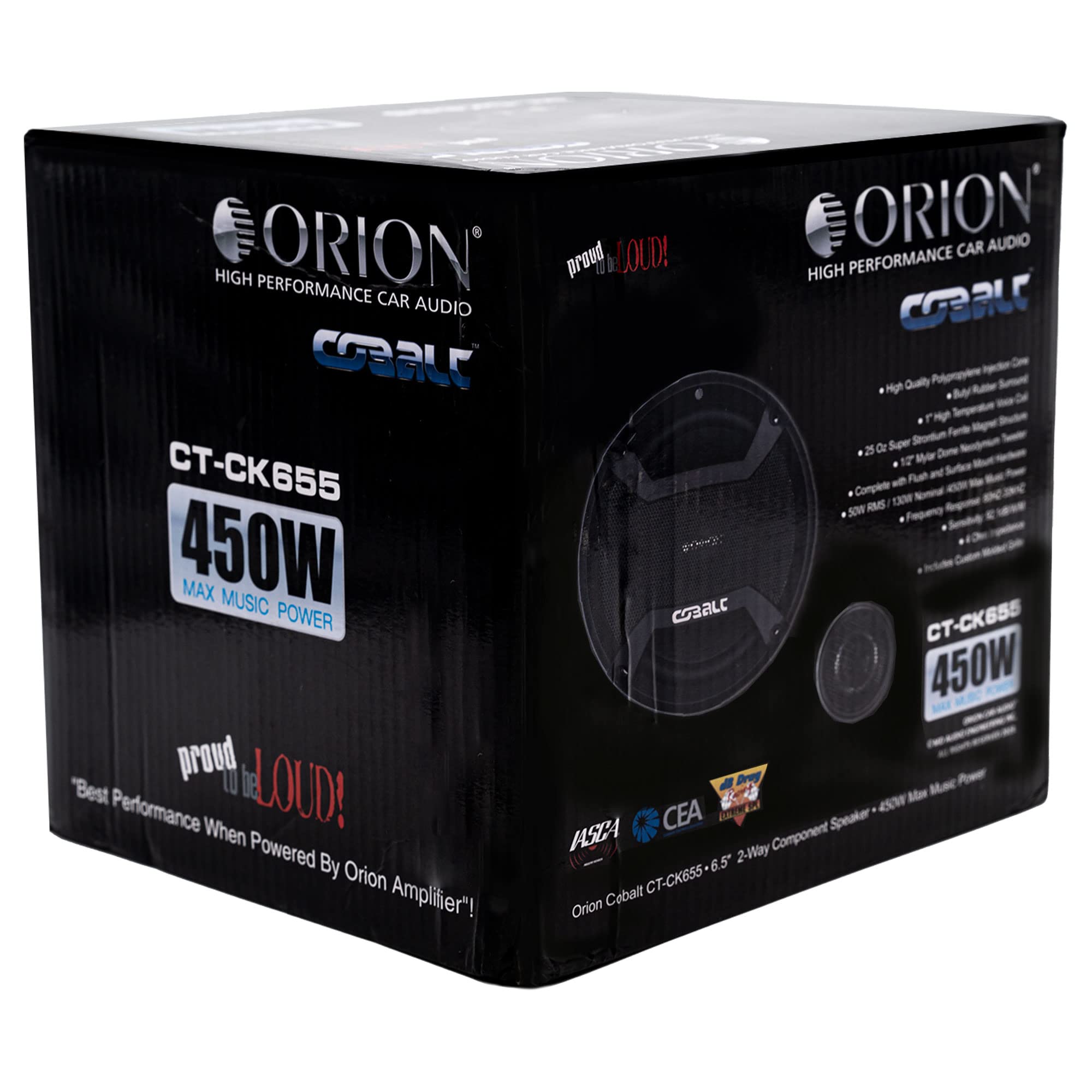 Amazon.com: ORION Cobalt CT-CK655 6.5” 4 OHM 2-Way Car Speaker