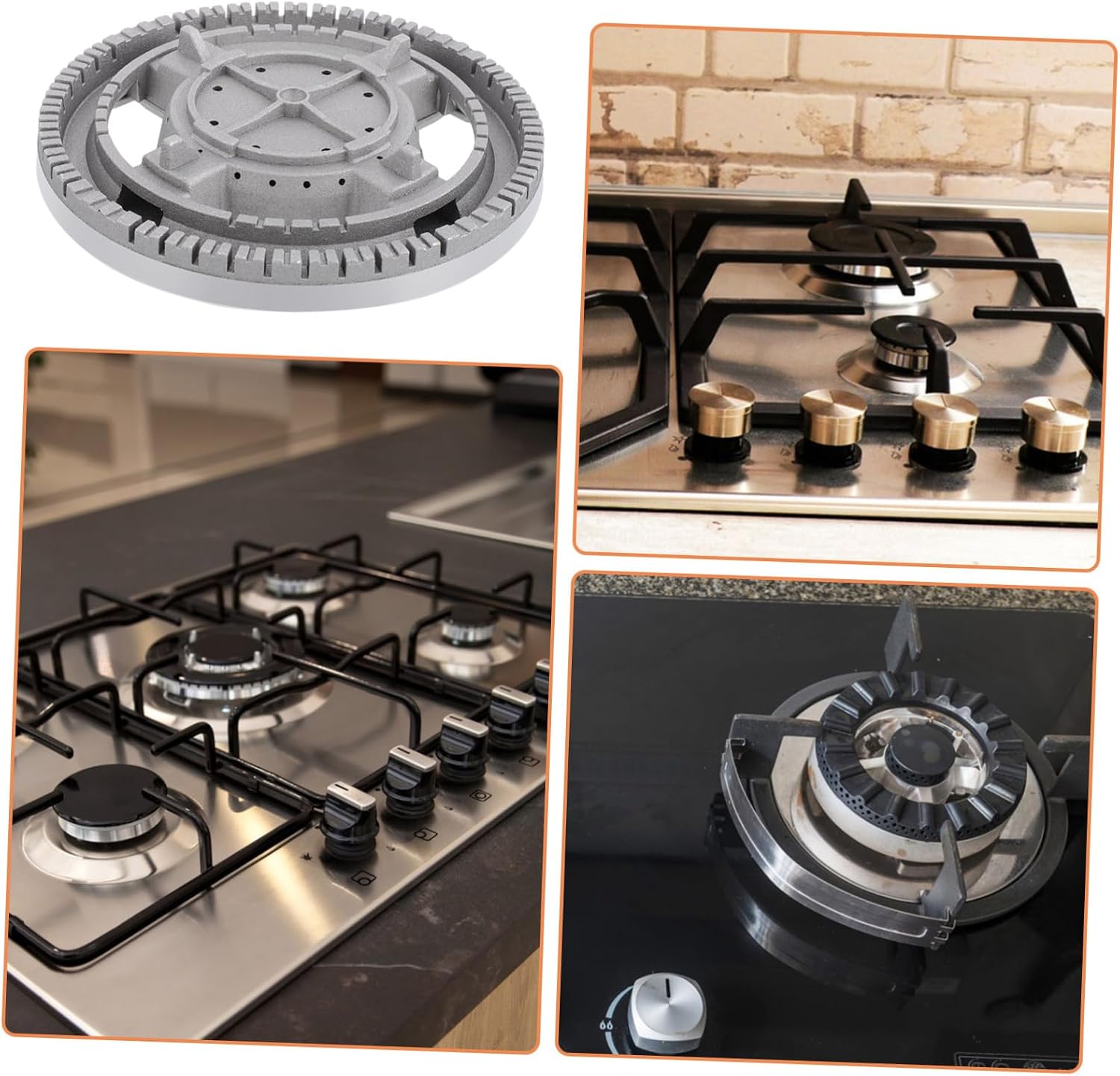 Space Efficient Iron Stove Burner Cover Replacement