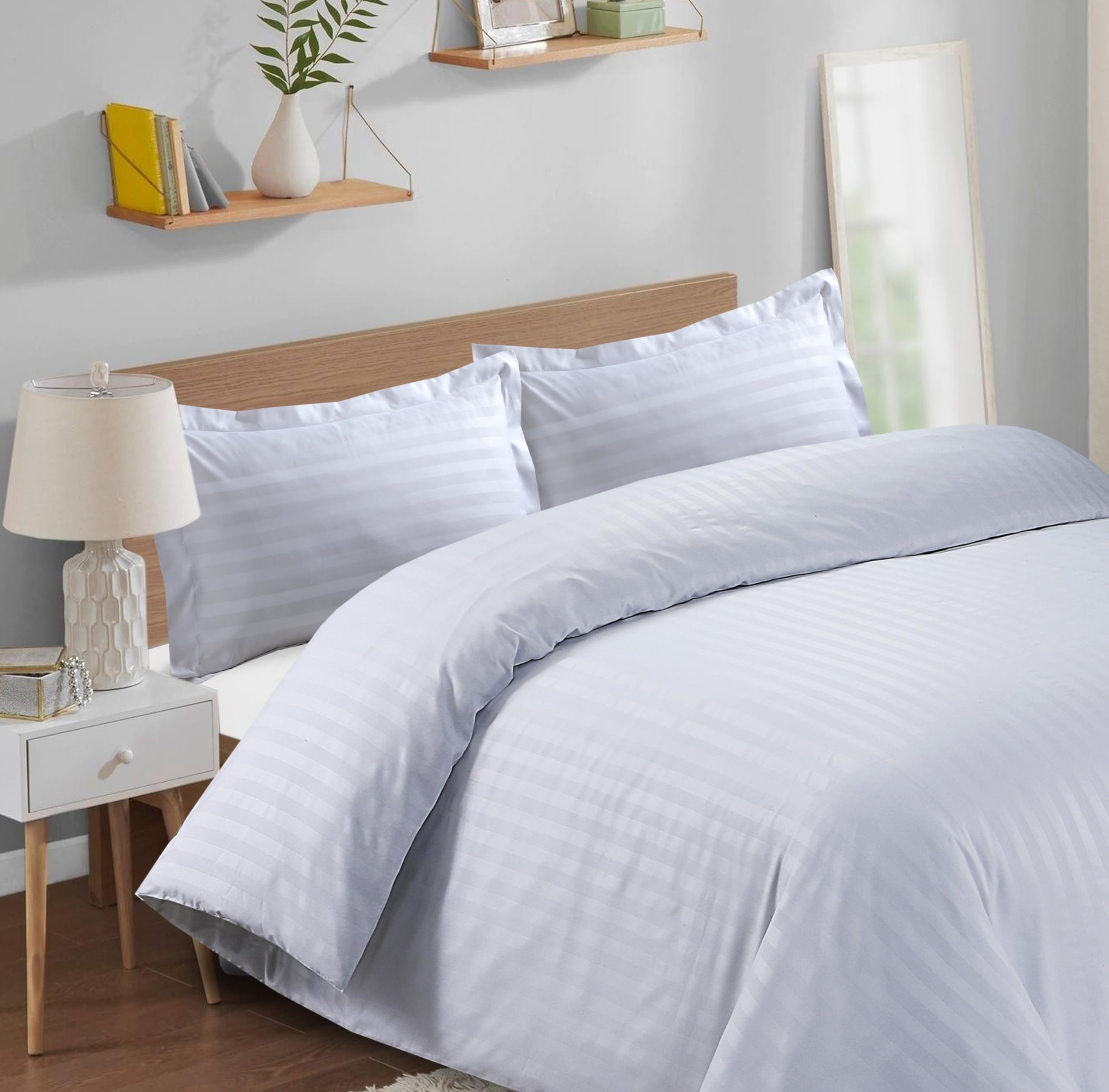 Casabella Satin Stripe Duvet Cover Sets - Image 3