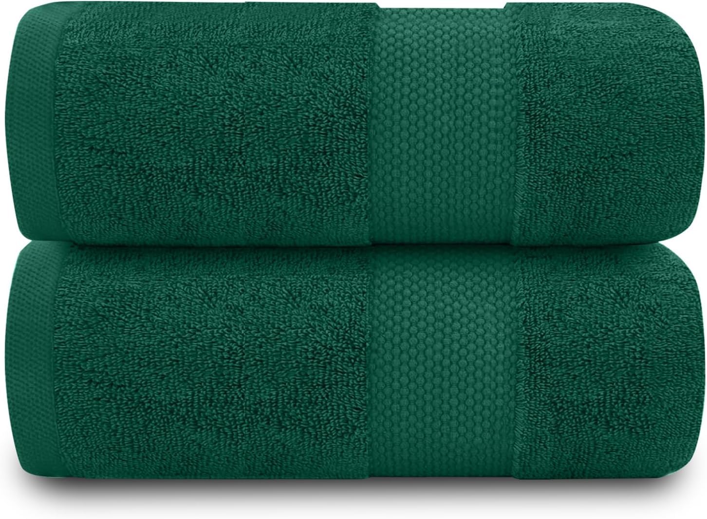 Gc Gaveno Cavailia Green 700 Gsm Bath Sheets - Large Bath Towels 2 Pack - Egyptian Cotton Towel Set - Quick Dry Towels - Soft Feel Towels - 90X140