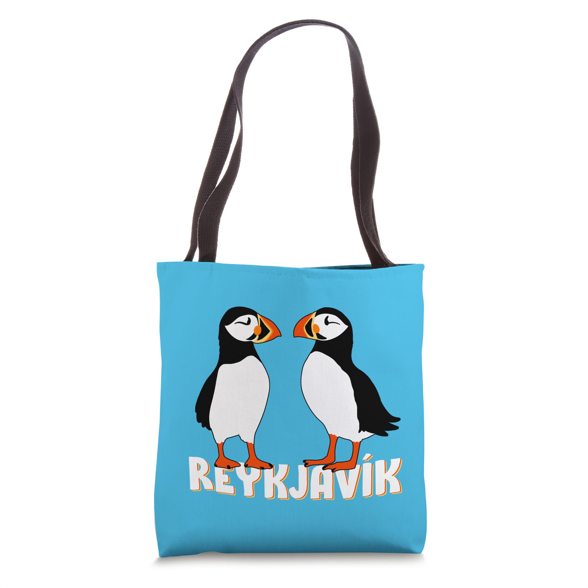Two Cute puffins from Reykjavík Iceland Tote Bag