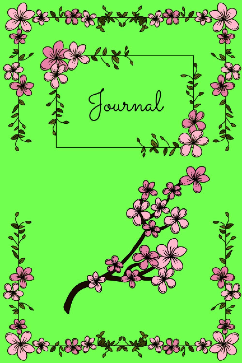 Journal Notebook for Writing 6 x 9 Matte Cover Blue Abstract