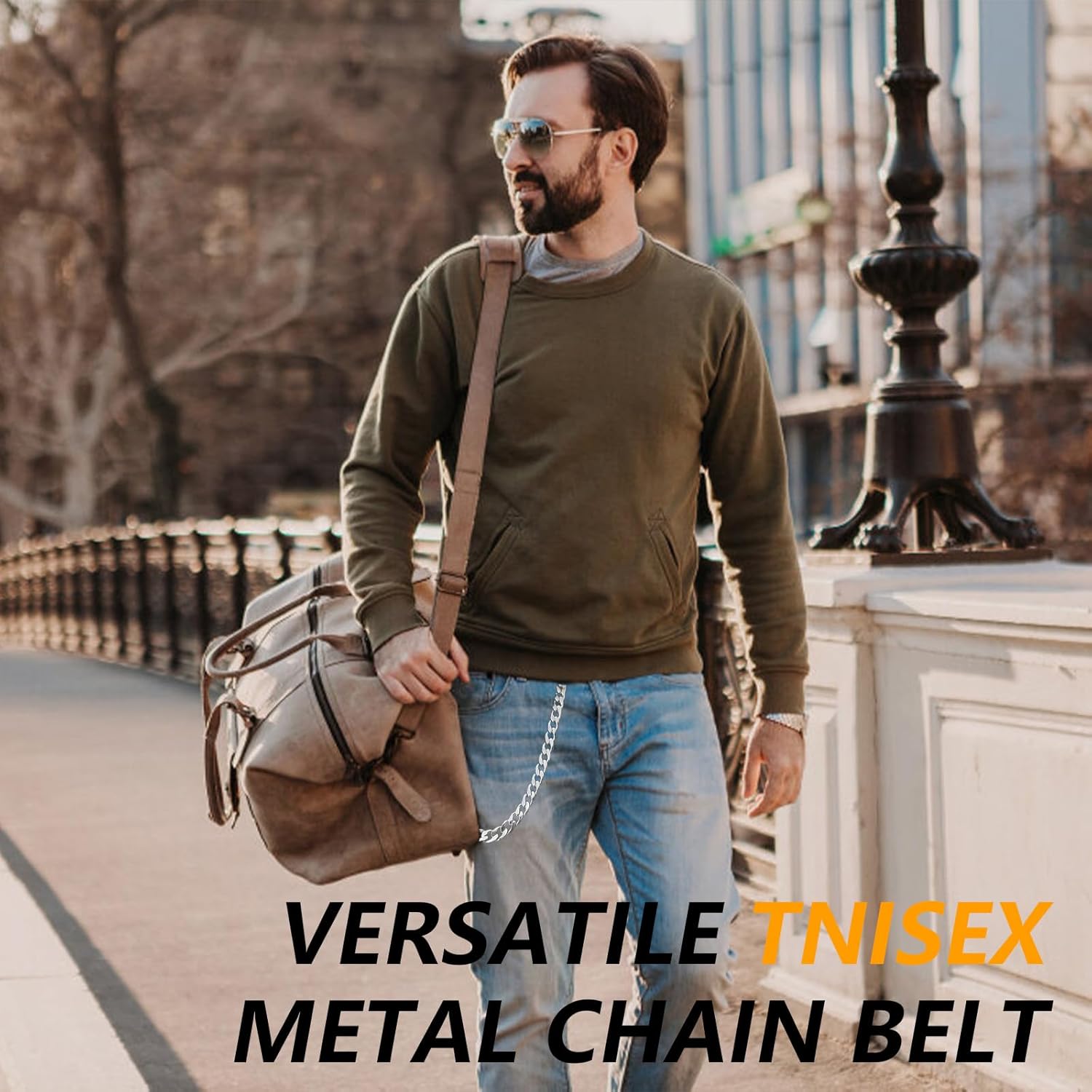 Pants Wallet Chain for Men Women Boy Girl,Heavy Duty Pocket Chain Metal Wallet Keychain Jean Punk