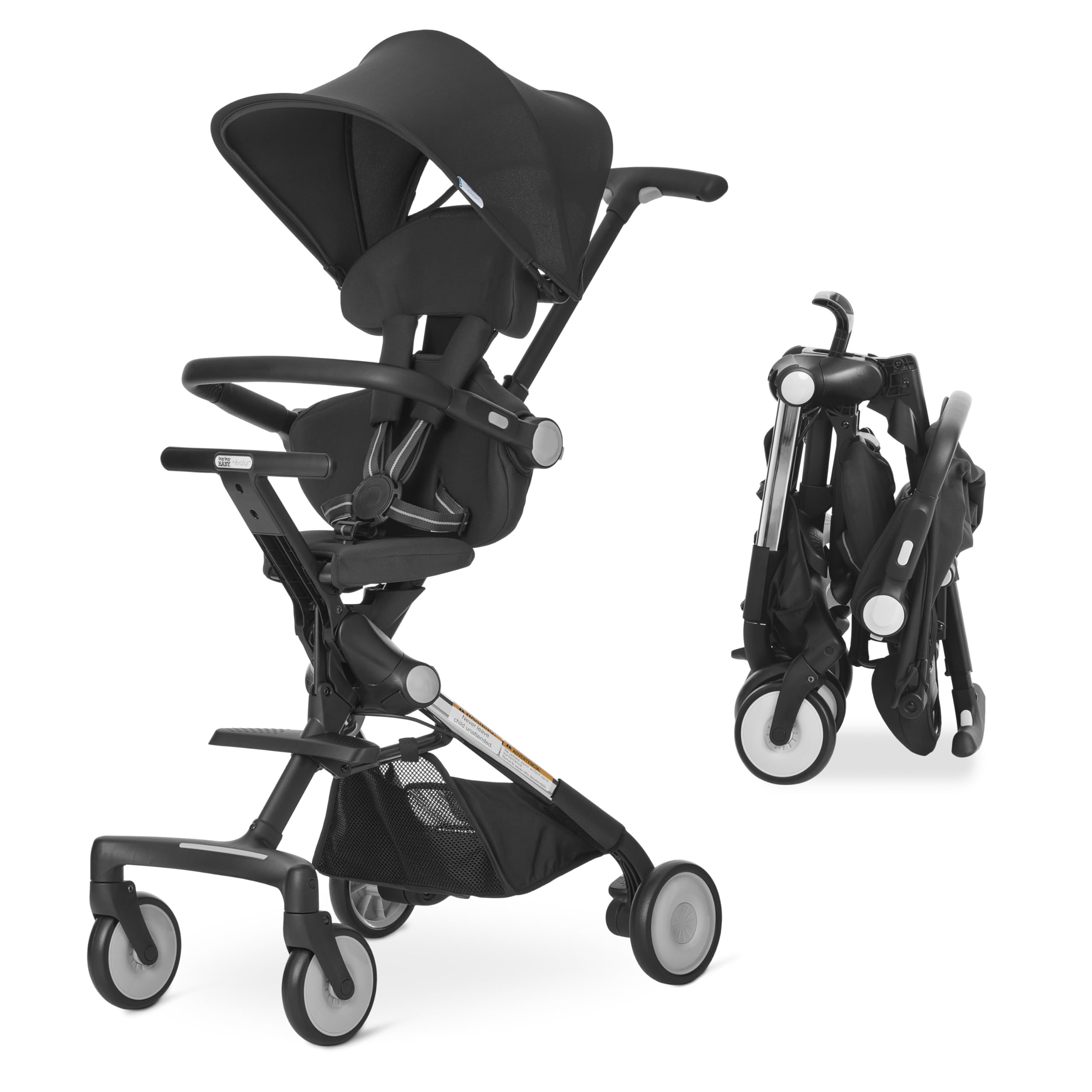 Evolur Velo Rider Travel Stroller – Compact,