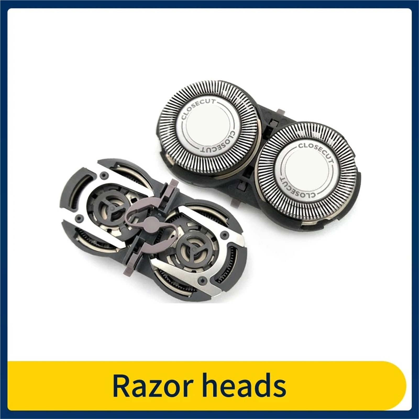 Lot de 4 têtes en maille pour rasoir Philips HQ40, HQ36, HQ46, HQ42, HQ32, HQ41, HQ30, HQ33, PQ202 et PQ206
