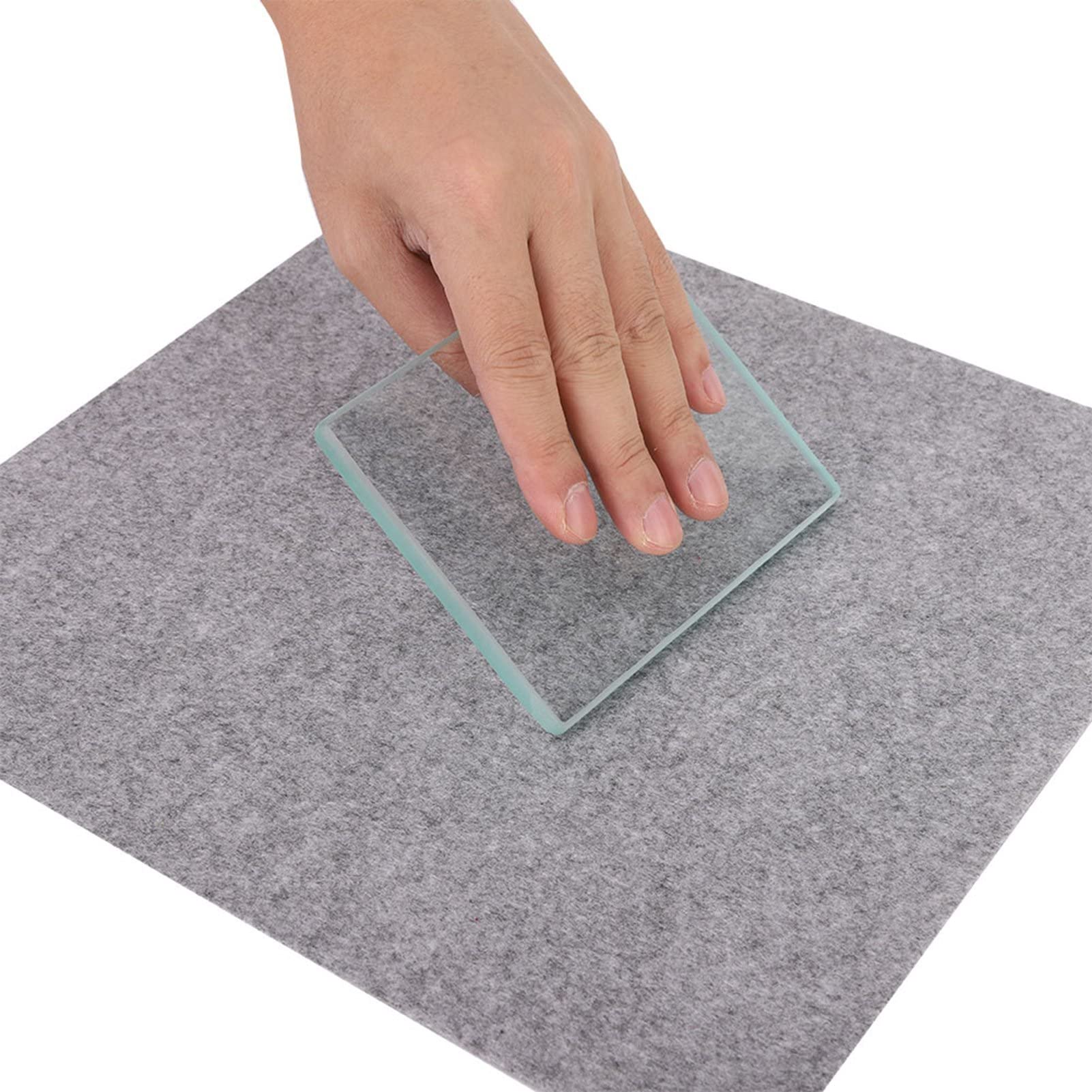 Durevole Lucidatore per Vetro Temperato e Lucidatrice per Lucidare la Pelle, Strumento Artigianale in Pelle, 130 X 100 X 8 Mm