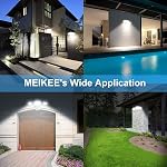 Motion Sensor Light Outdoor, MEIKEE 42W 3600LM LED Security Flood Lights, IP65 Waterproof 6500K, 3 Adjustable Heads Motion Detected Outdoor Lighting for Garage, Yard, Patio, Pathway