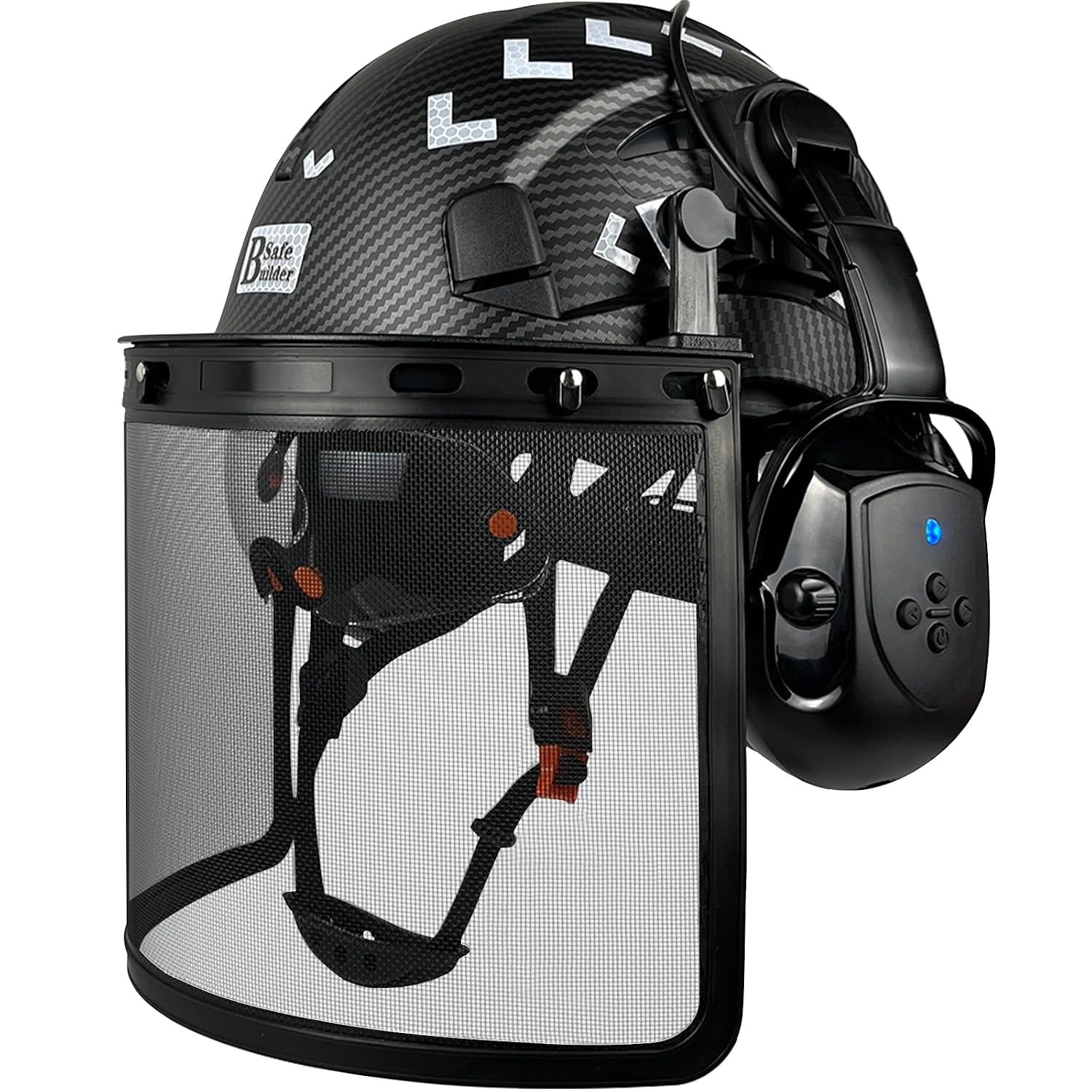 SAFEBUILDER Forestry Chainsaw Tree Work Safety Helmet Vented Hard Hats w/Visor Bluetooth Ear Muffs Face Shield Outdoor Har... - Review, Price and Buying Guide
