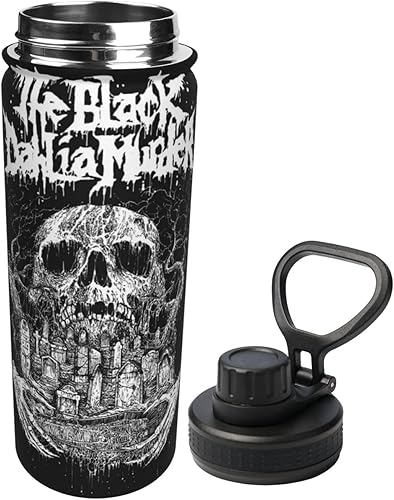 Miniatura 2 de RePaLy Botella de agua de acero inoxidable con aislamiento para deportes de 18 onzas, taza de viaje de moda