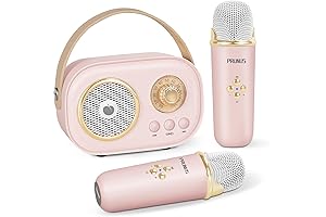 Mini Bluetooth Karaoke Machine for Kids and Adults