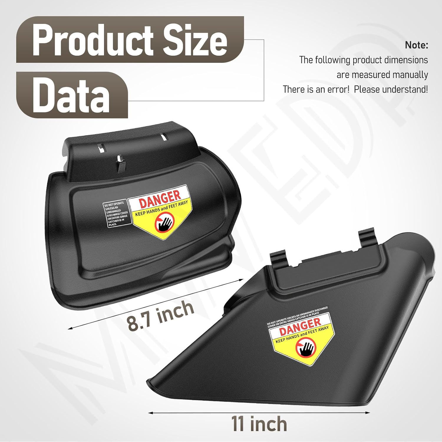 731-07486 Lawn Mower Side Chute & 987-02516A Hinged Mulching Plug Kit Compatible with Craftsman, MTD, Troy Bilt, Yard Man 21" Deck Chute Lawn Mower/Tractor TB100, TB105, TB110, TB120