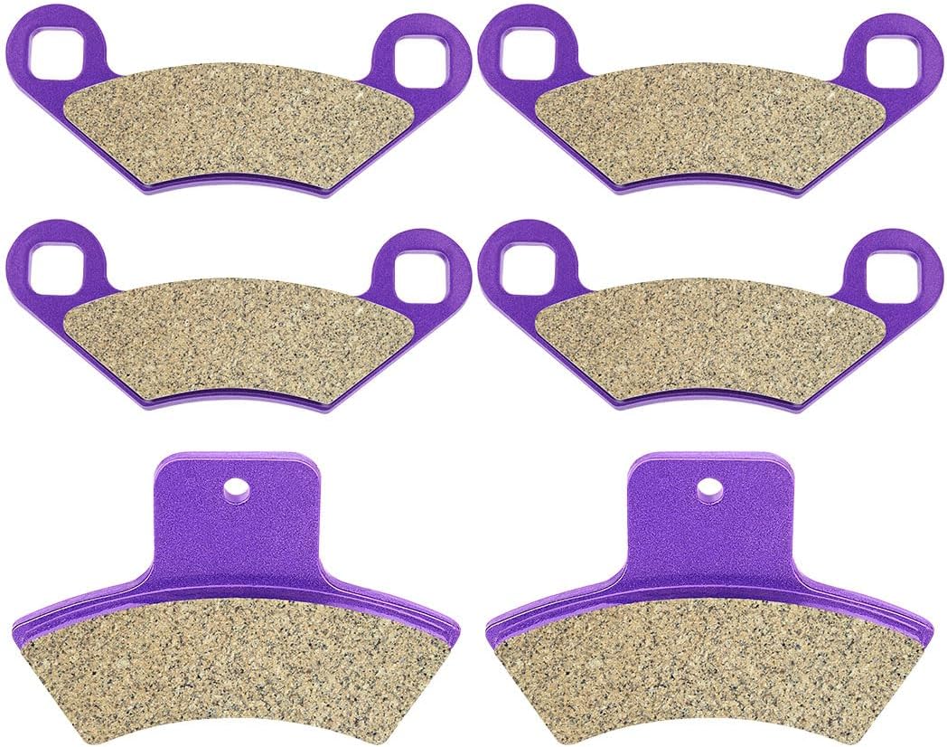 OCPTY FA159 FA270 Front and Rear Carbon Fiber Brake Pads Fit for 2000-2001 for Polaris Magnum 325 4x4, 2000, 2002 for Polaris Scrambler 400 2x4, 1998-2004 for Polaris Scrambler 500 4X4