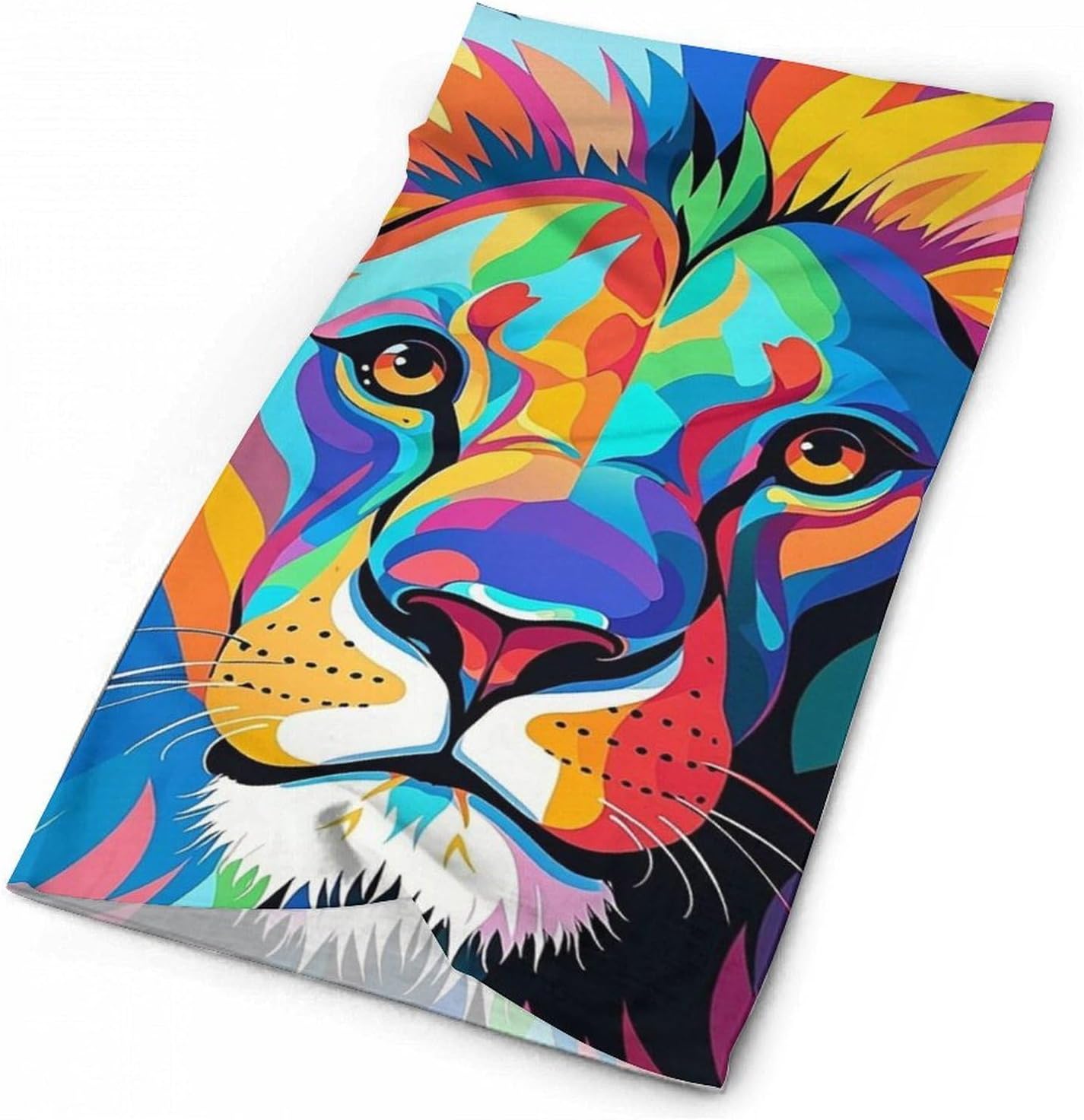 Colorful Lion Cooling Headscarf Cooling Breathable Face Mask UV Protection Scarf Hiking Bandana