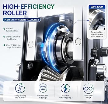 Wire Stripper Machine with Replacement Blades, 0.06