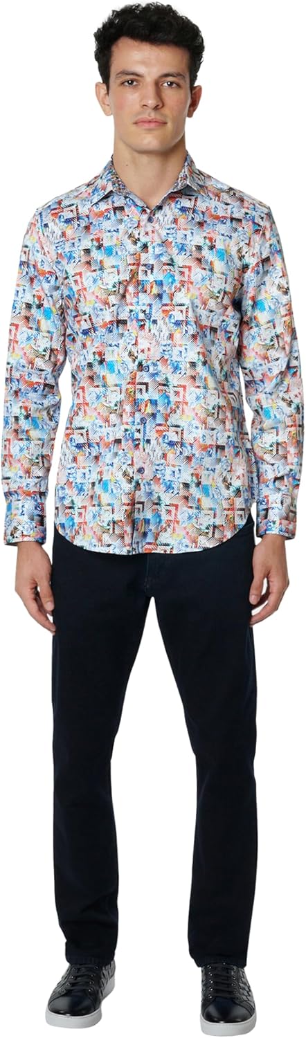 Robert Graham Mens, HARBIN Long Sleeve Woven Button Down Shirt