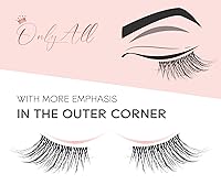 Vista 3 de Onlyall Pestañas de Media Pestaña Pestañas de Esquina Pestañas Naturales Pestañas de Media Pestañas de Extremo Vaporosas Pestañas de Esquina