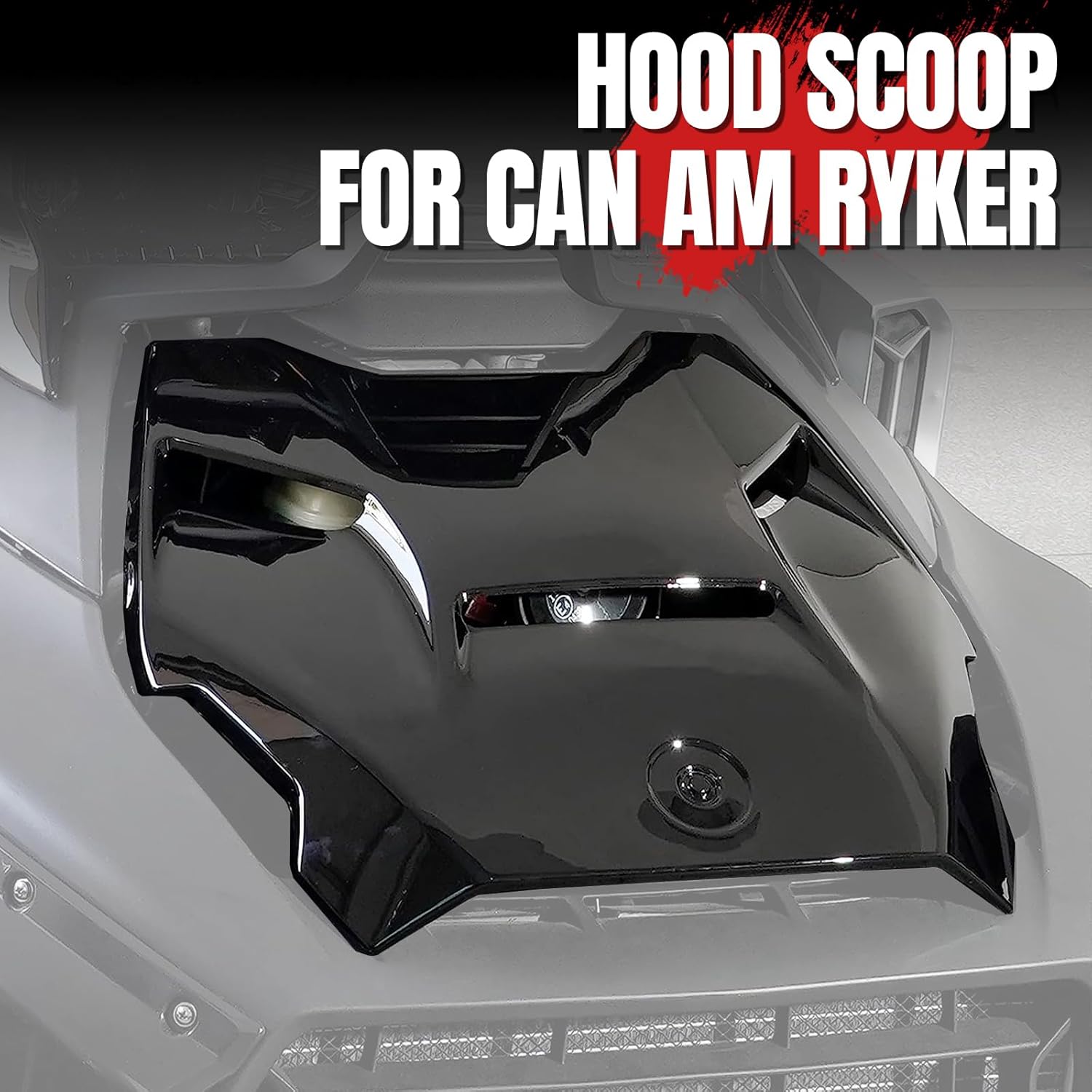 A & UTV PRO Ryker Fairing Panels & Hood Panel Epic Kit for Can-Am All Ryker Models, Hood Scoop Accent Side Panel Accessories, Replace OEM # 219400877, 219400803, Black, 3PCS