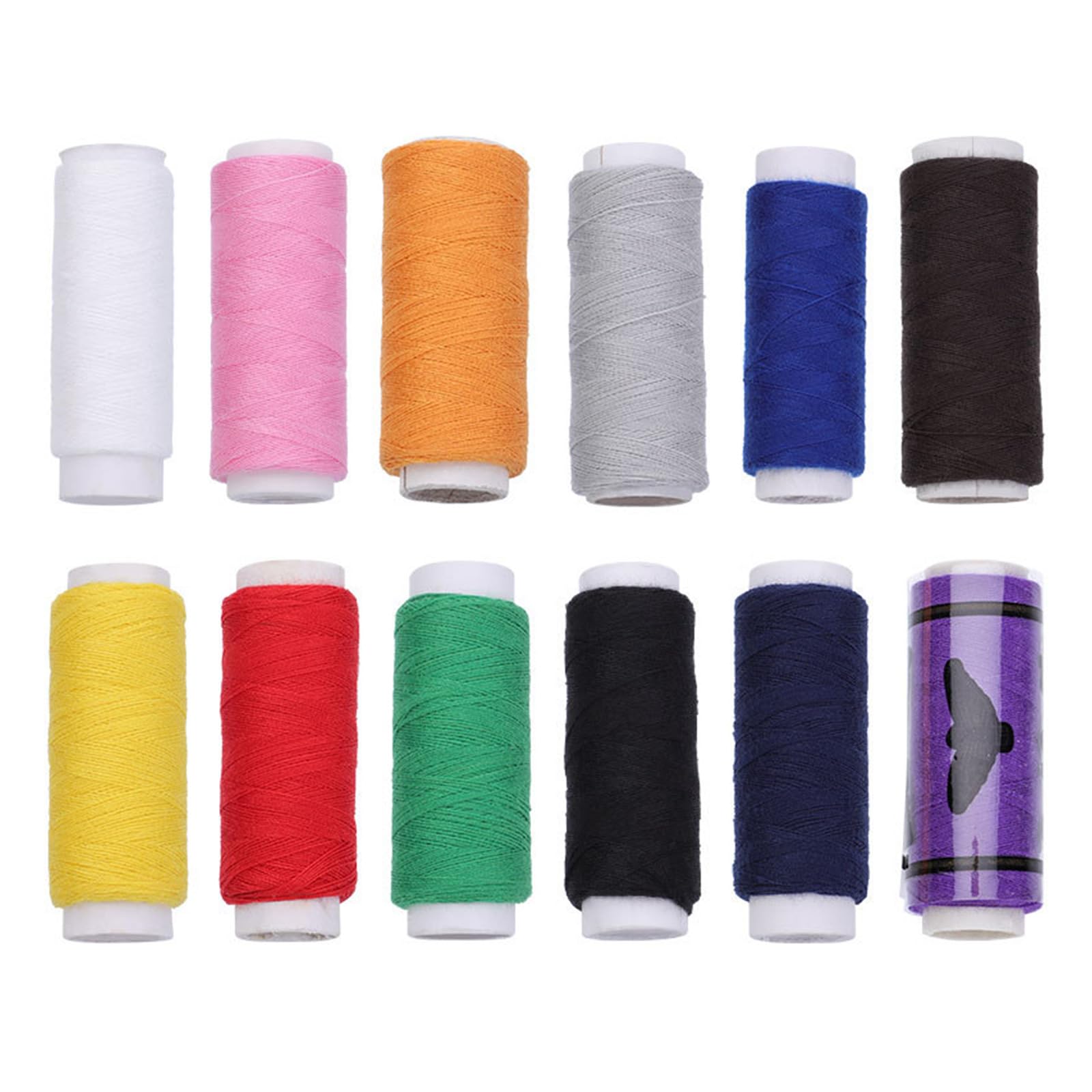 Tsophreniq 120 Spools Multicolored Sewing Thread Polyester Sewing Thread Embroidery Machine for Machine Hand Quilting Nylon