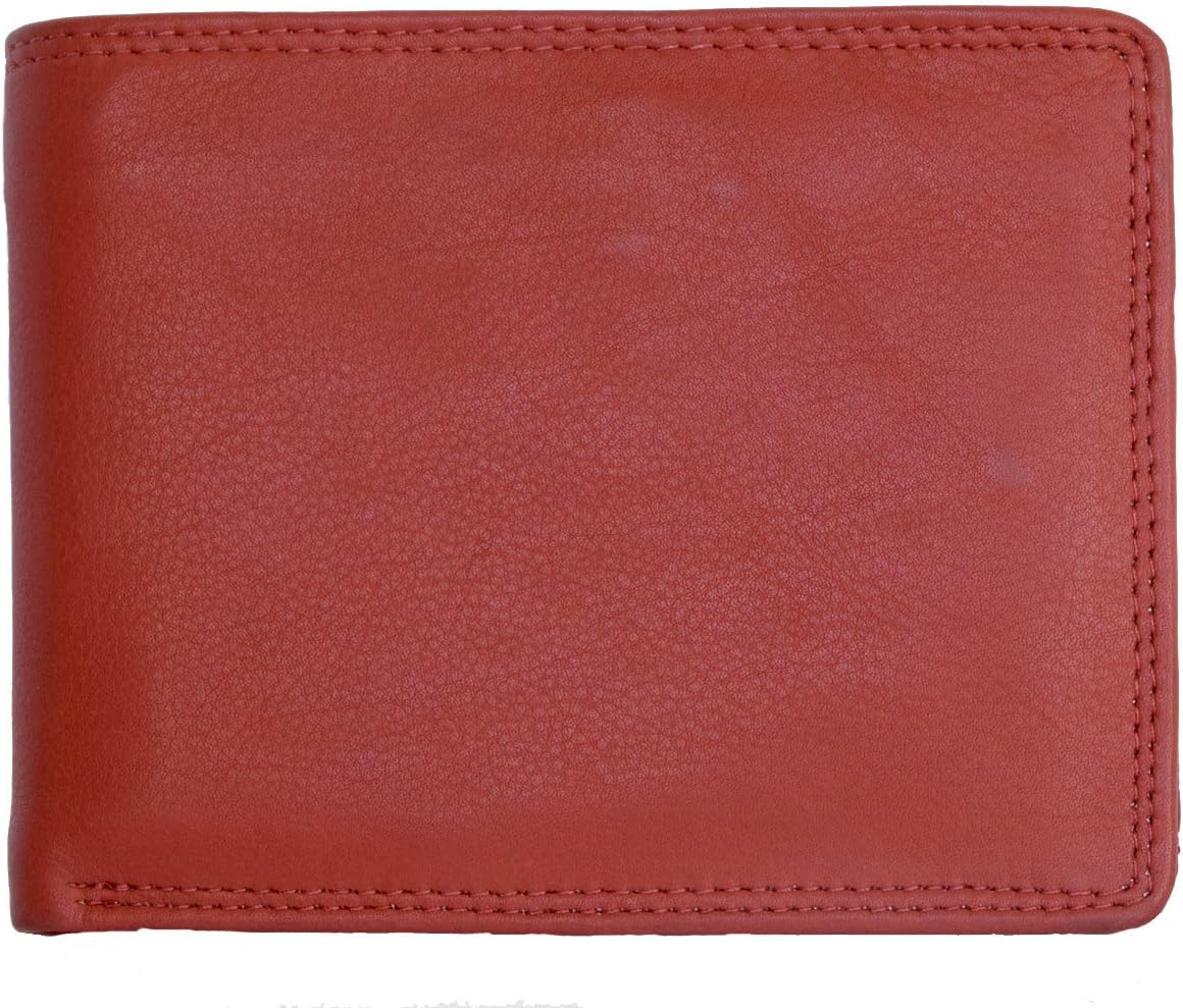 Men's Red Genuine Leather Wallet Kabana
