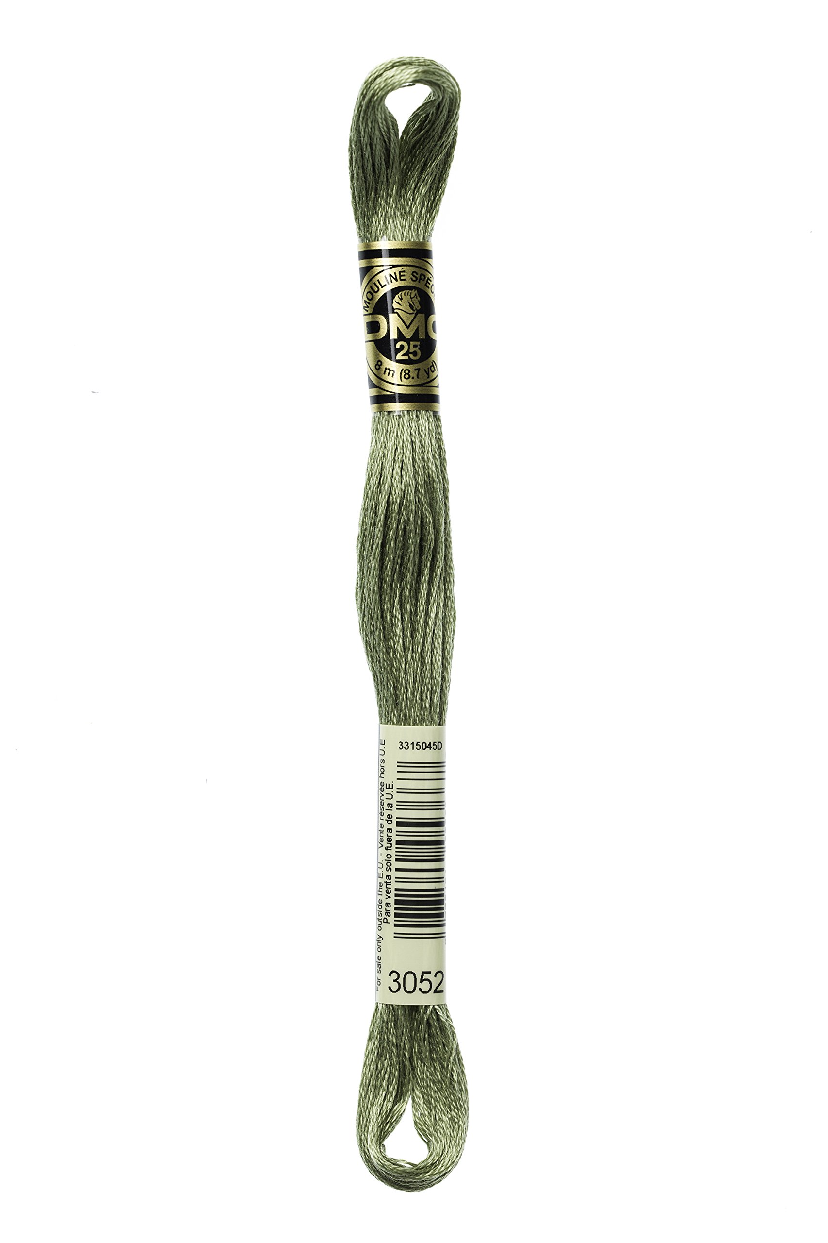 DMC 117MC-3052 Embroidery Floss, Cotton, 3052 Green, 8 Metres