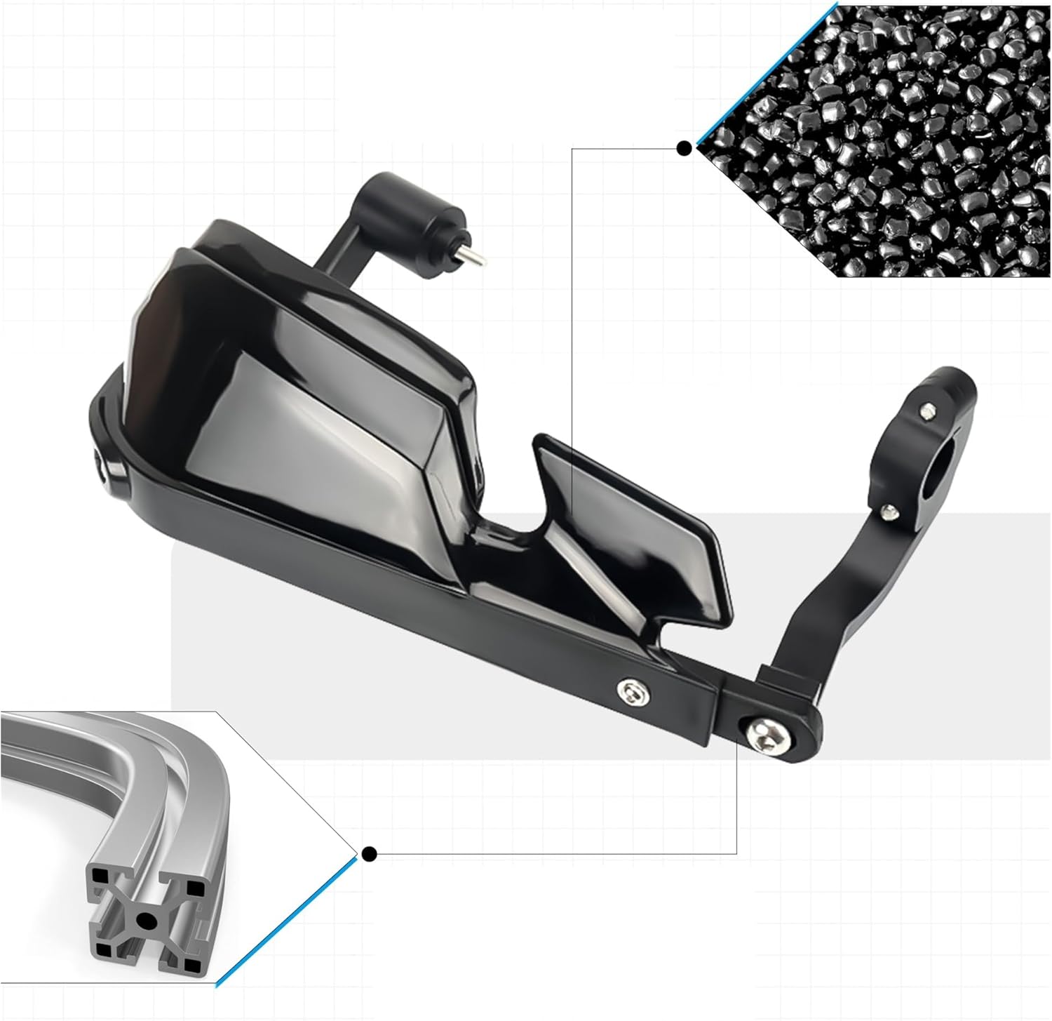 Motorcycle Handle Bar Hand Guards for Ho&nda XL750 TRANSALP XL750 TRANSALP750 Motorcycle Hand Guards Lever Protector Handlebar Aluminum Alloy Handguard Shield