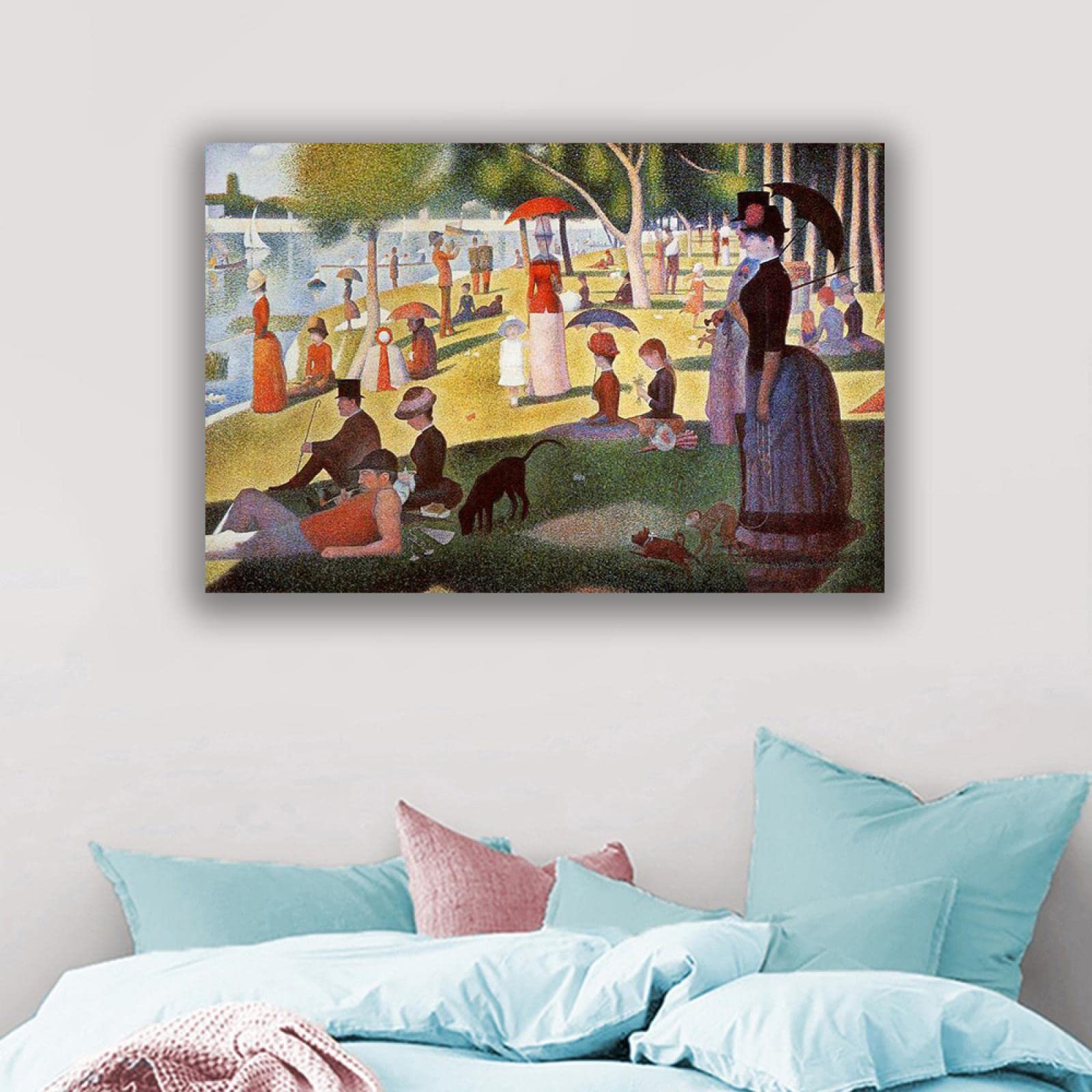 ジョルジュ・スーラ、【パレード】、新品高級額 額装付、年代物・希少画集画 ジョルジュ・スーラ、【パレード】、新品高級額 額装付、年代物